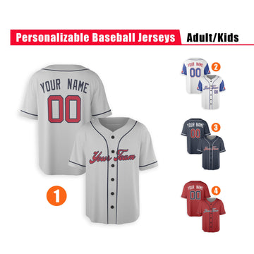 Custom Atlanta Braves Jersey Fan Made, Infant, Toddler, Youth & Adult