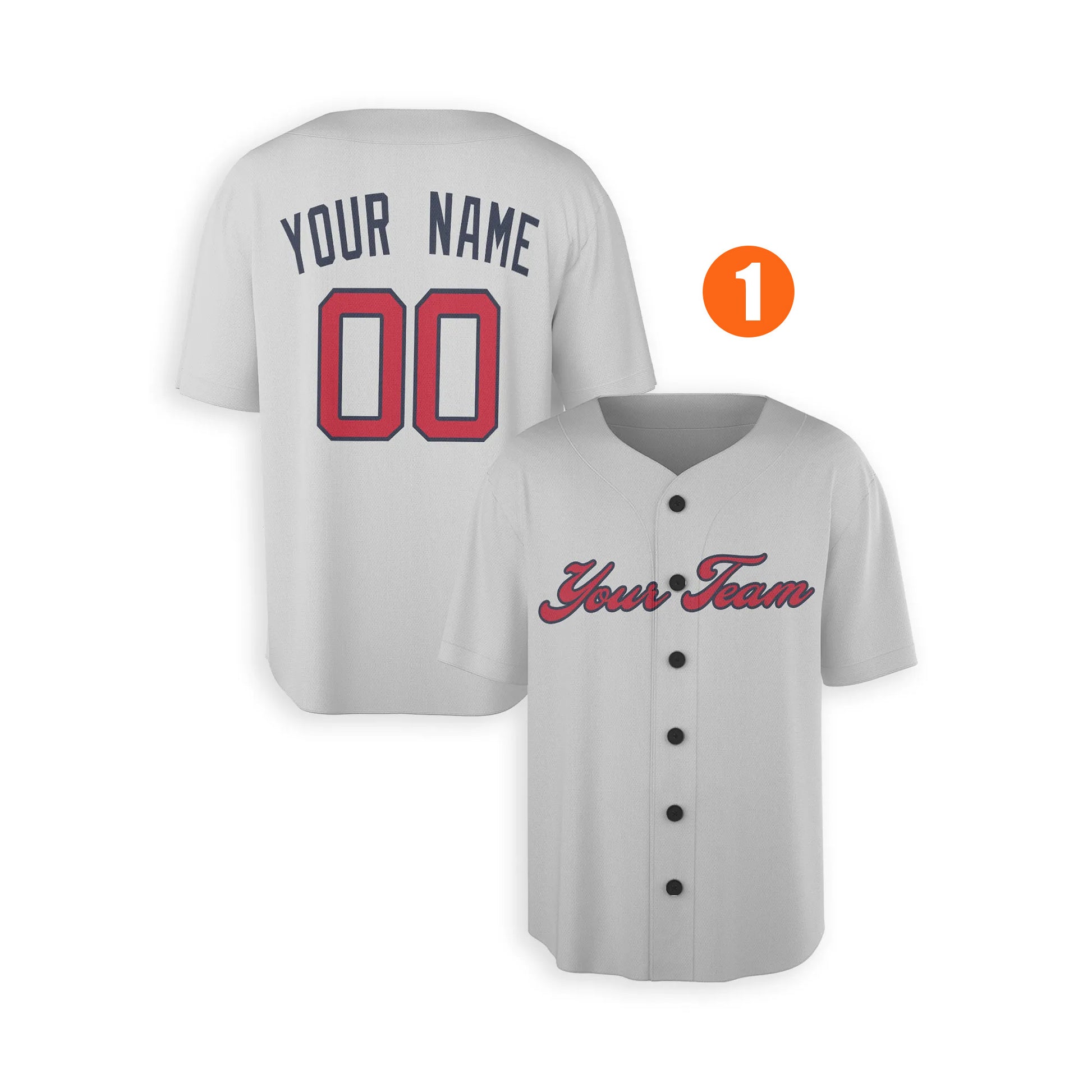 Custom Atlanta Braves Jersey Fan Made, Infant, Toddler, Youth & Adult No Piping 1