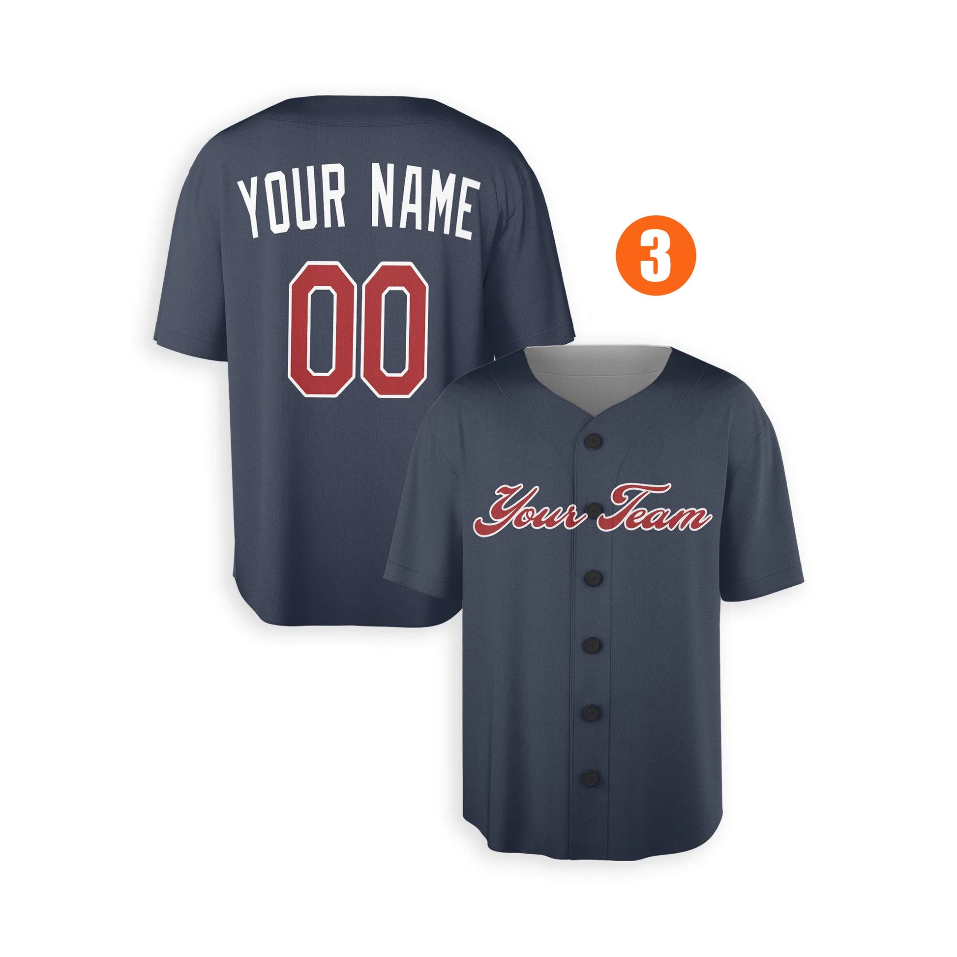 Custom Atlanta Braves Jersey Fan Made, Infant, Toddler, Youth & Adult No Piping 3