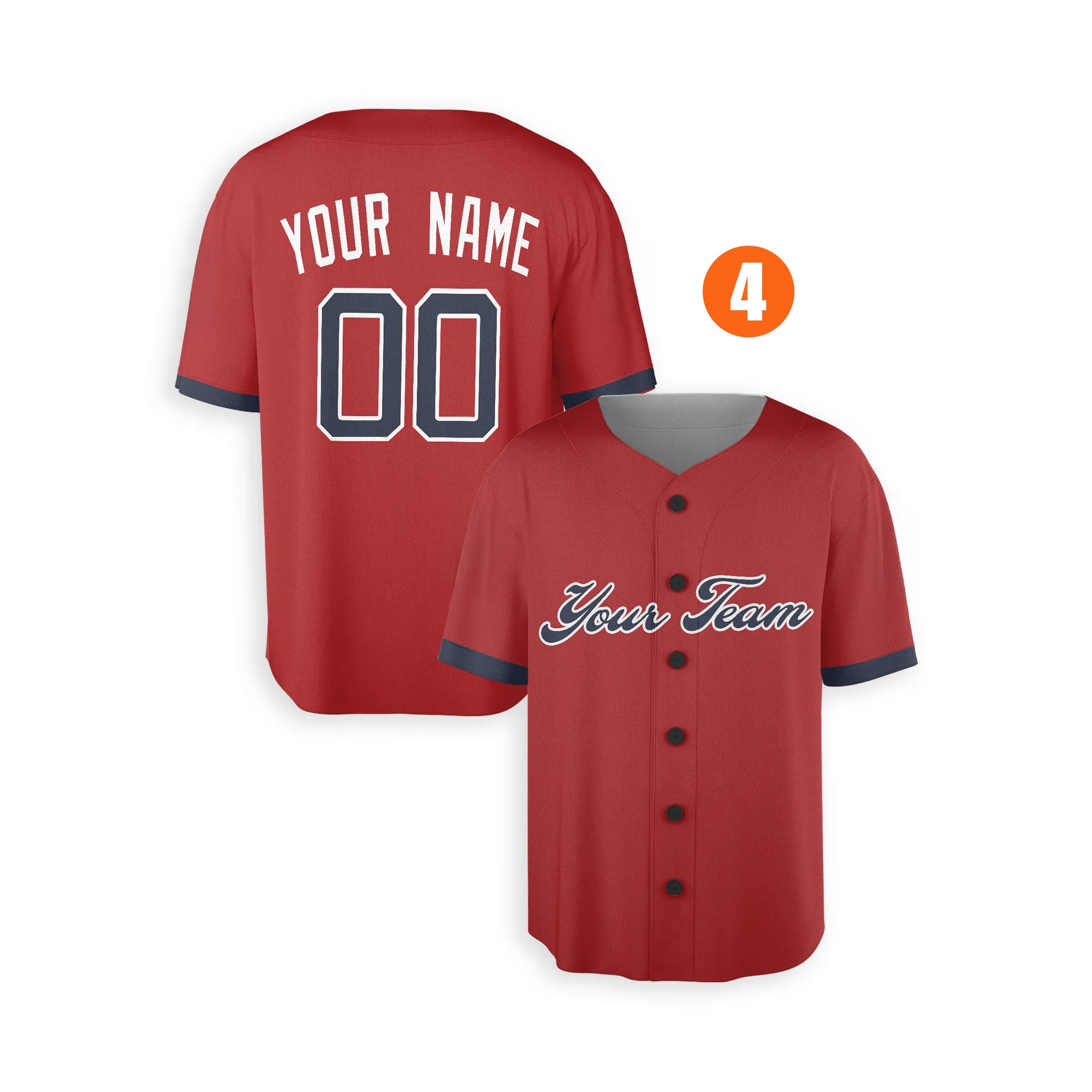 Custom Atlanta Braves Jersey Fan Made, Infant, Toddler, Youth & Adult No Piping 4