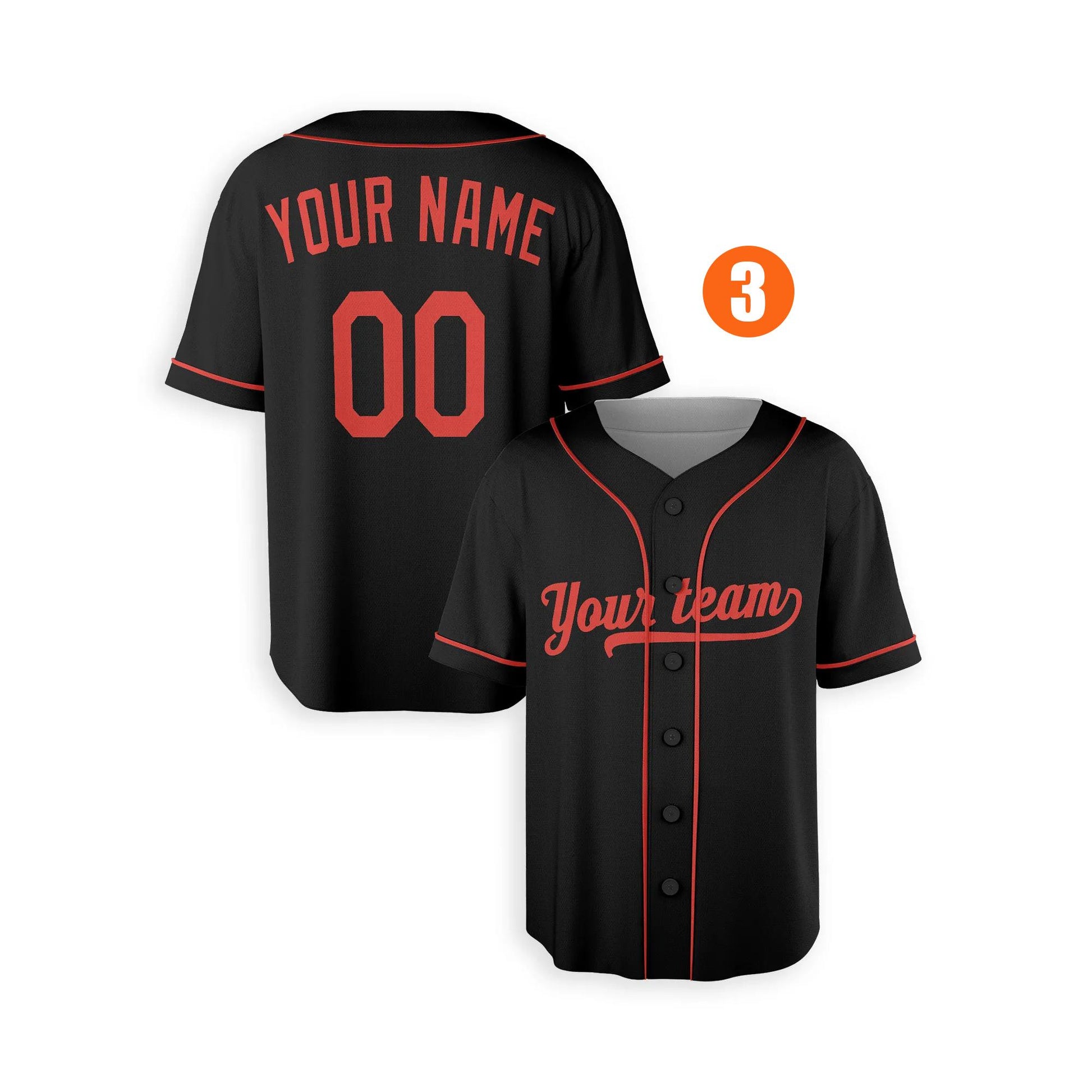 Custom Baltimore Orioles Jersey Fan Made, Infant, Toddler, Youth & Adult Piping 3
