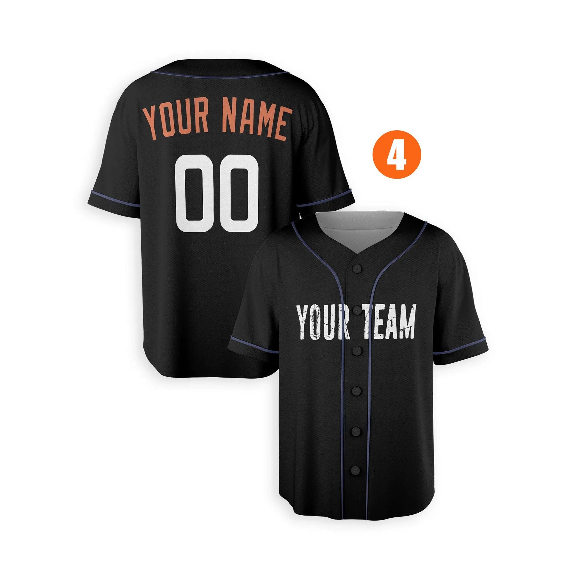 Custom Baltimore Orioles Jersey Fan Made, Infant, Toddler, Youth & Adult Piping 4