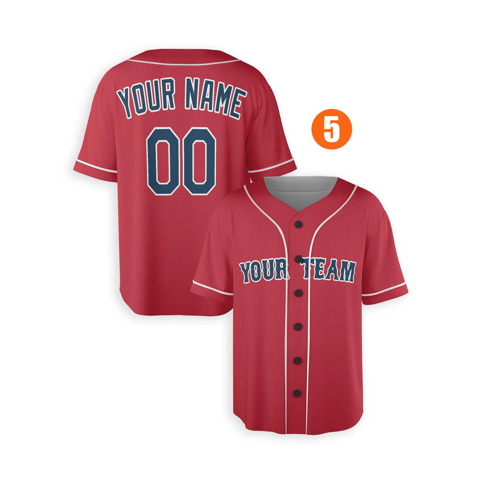 Custom Boston Red Sox Jersey Fan Made, Infant, Toddler, Youth & Adult Piping 5