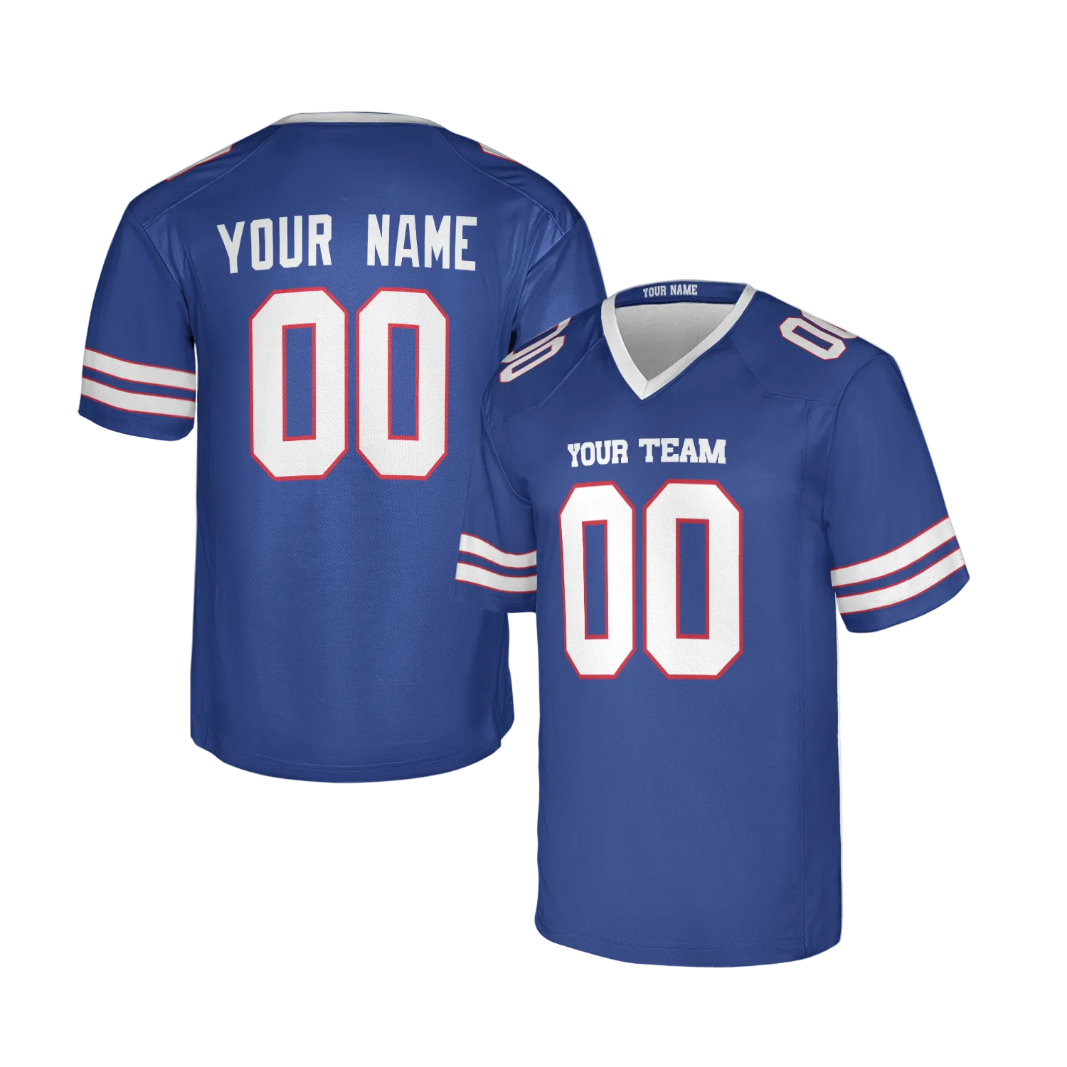Custom Buffalo Bills Jersey – Team Name, Name & Number – Fan Made Color 2