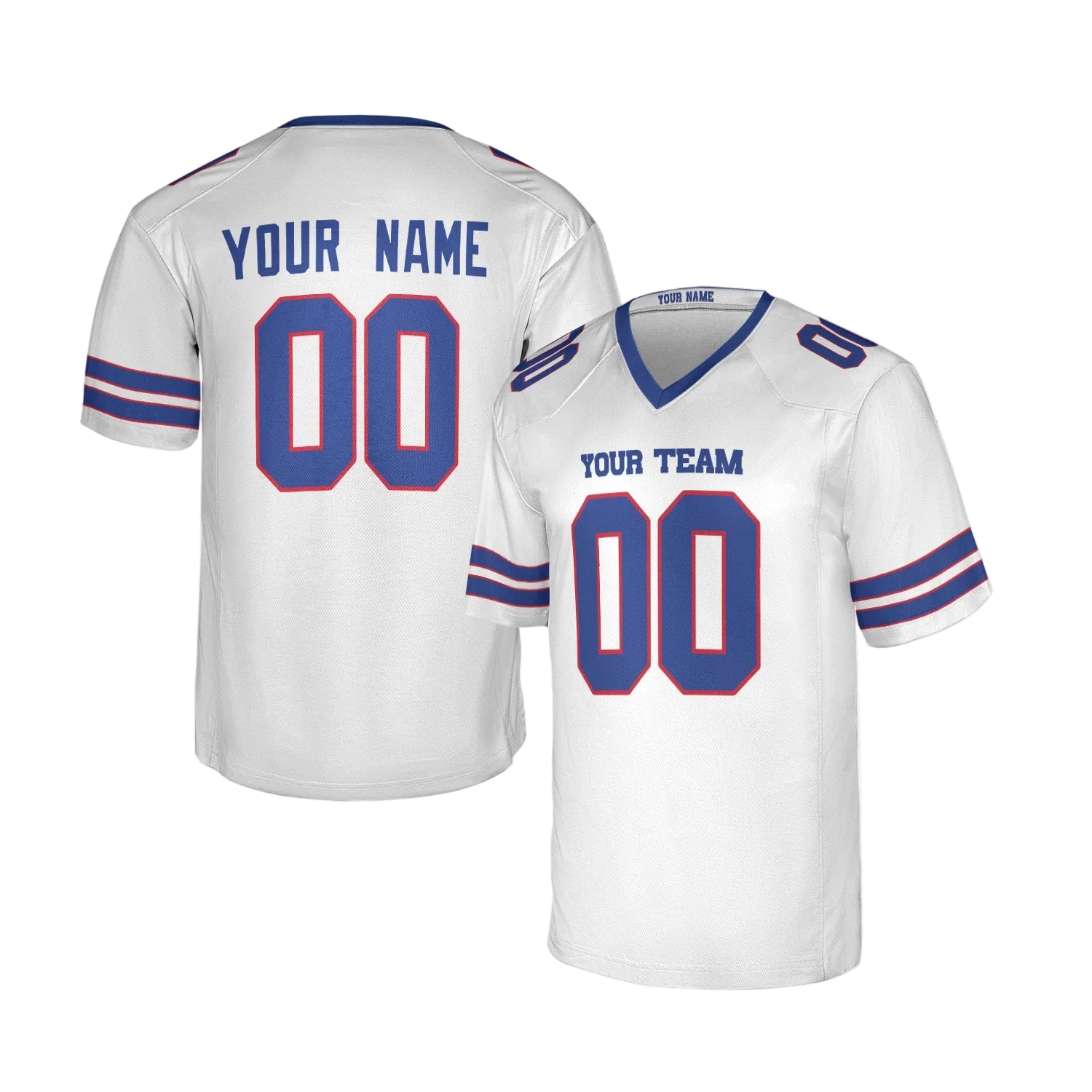 Custom Buffalo Bills Jersey – Team Name, Name & Number – Fan Made Color 3