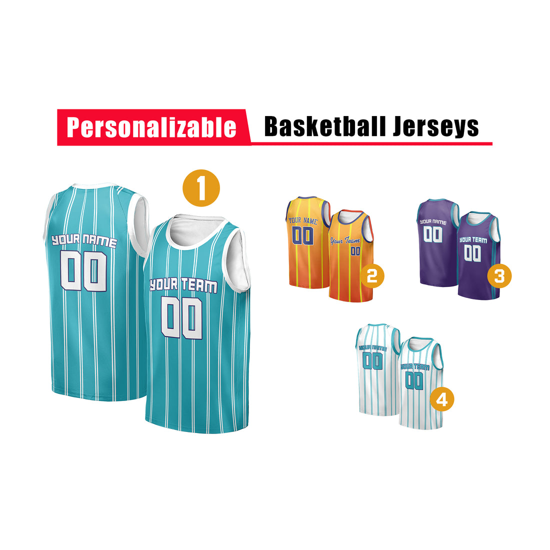 Custom Charlotte Hornets Jersey Fan Made, Toddler, Youth & Adult