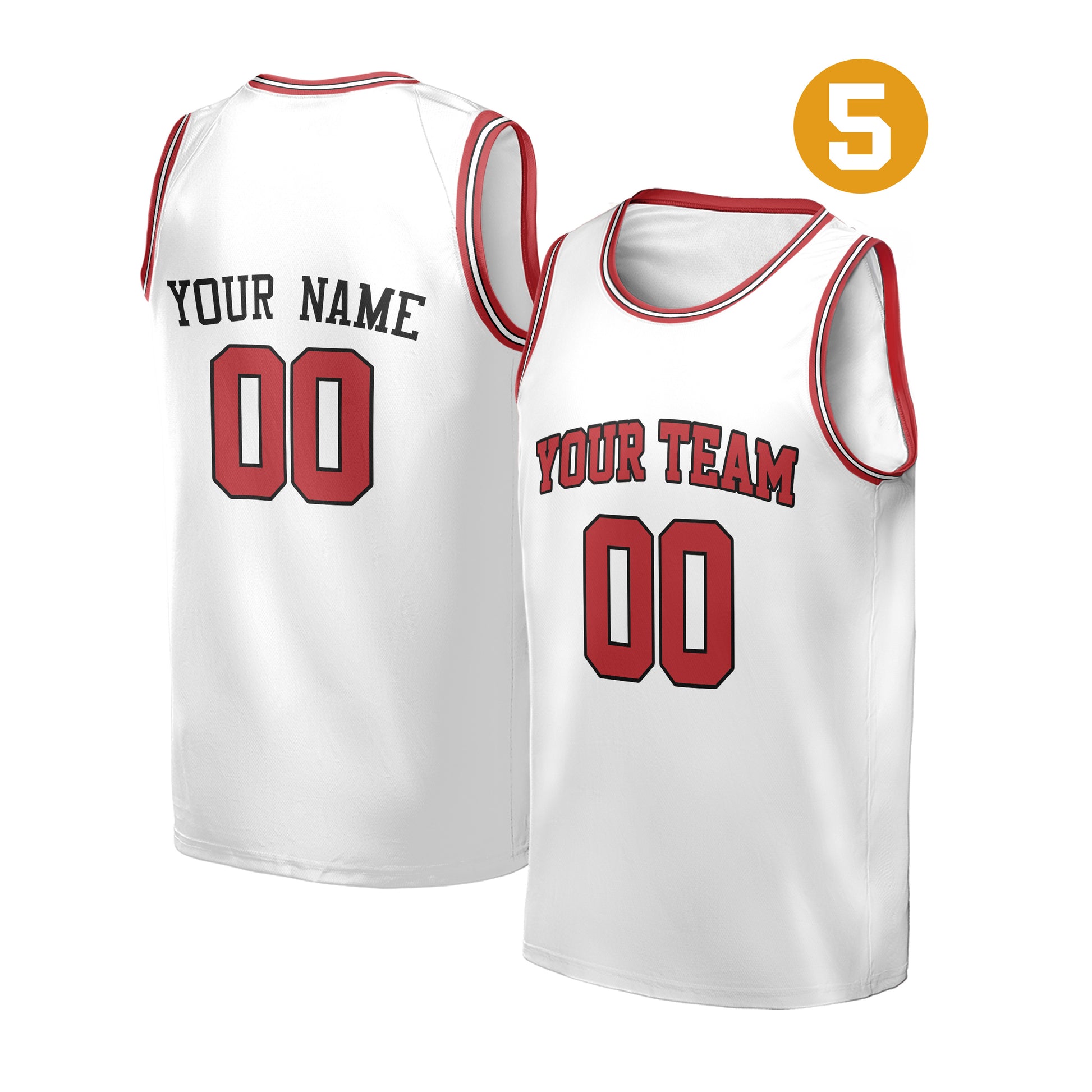 Custom Chicago Bulls Jersey Fan Made, Toddler, Youth & Adult Color 5