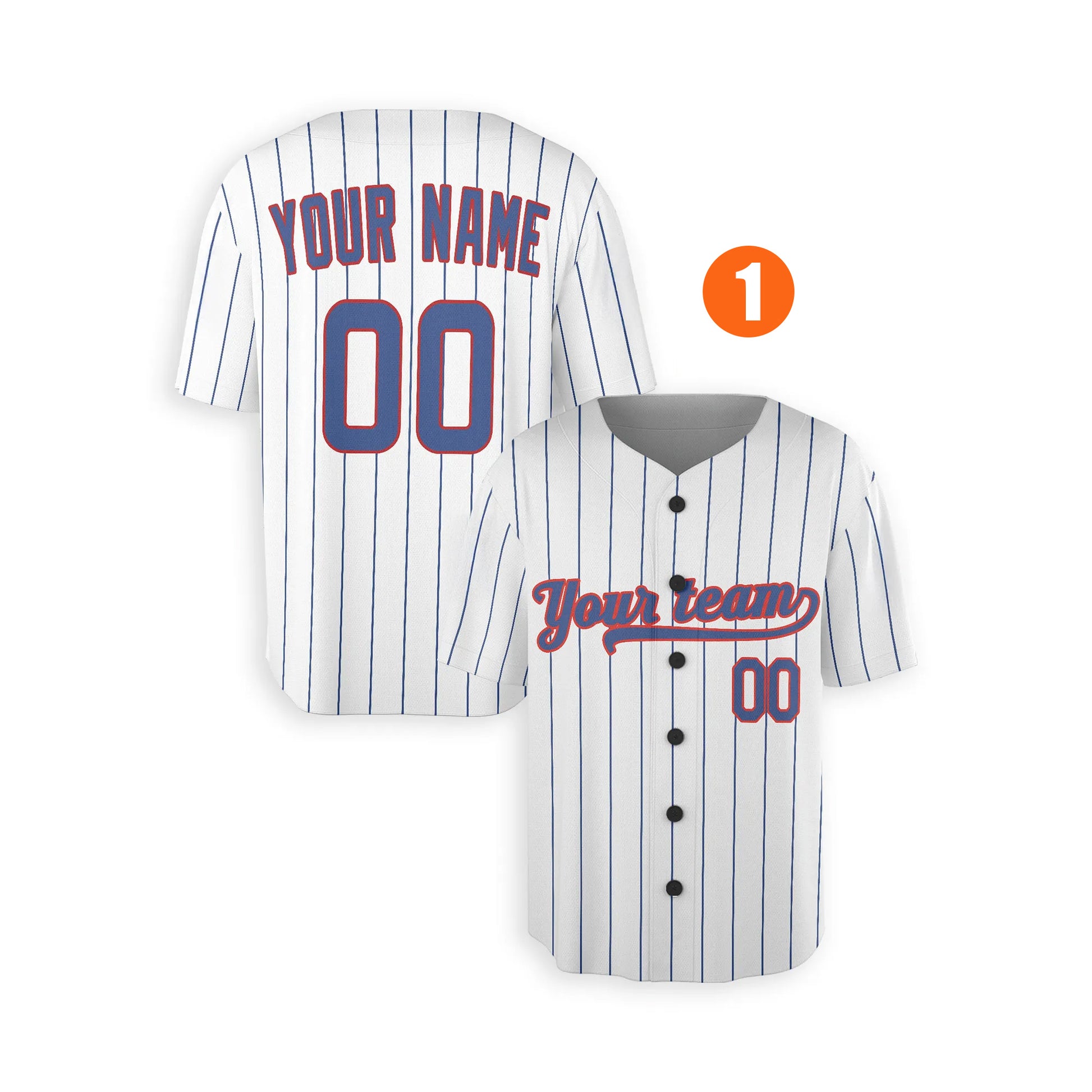 Custom Chicago Cubs Jersey Fan Made, Infant, Toddler, Youth & Adult No Piping 1