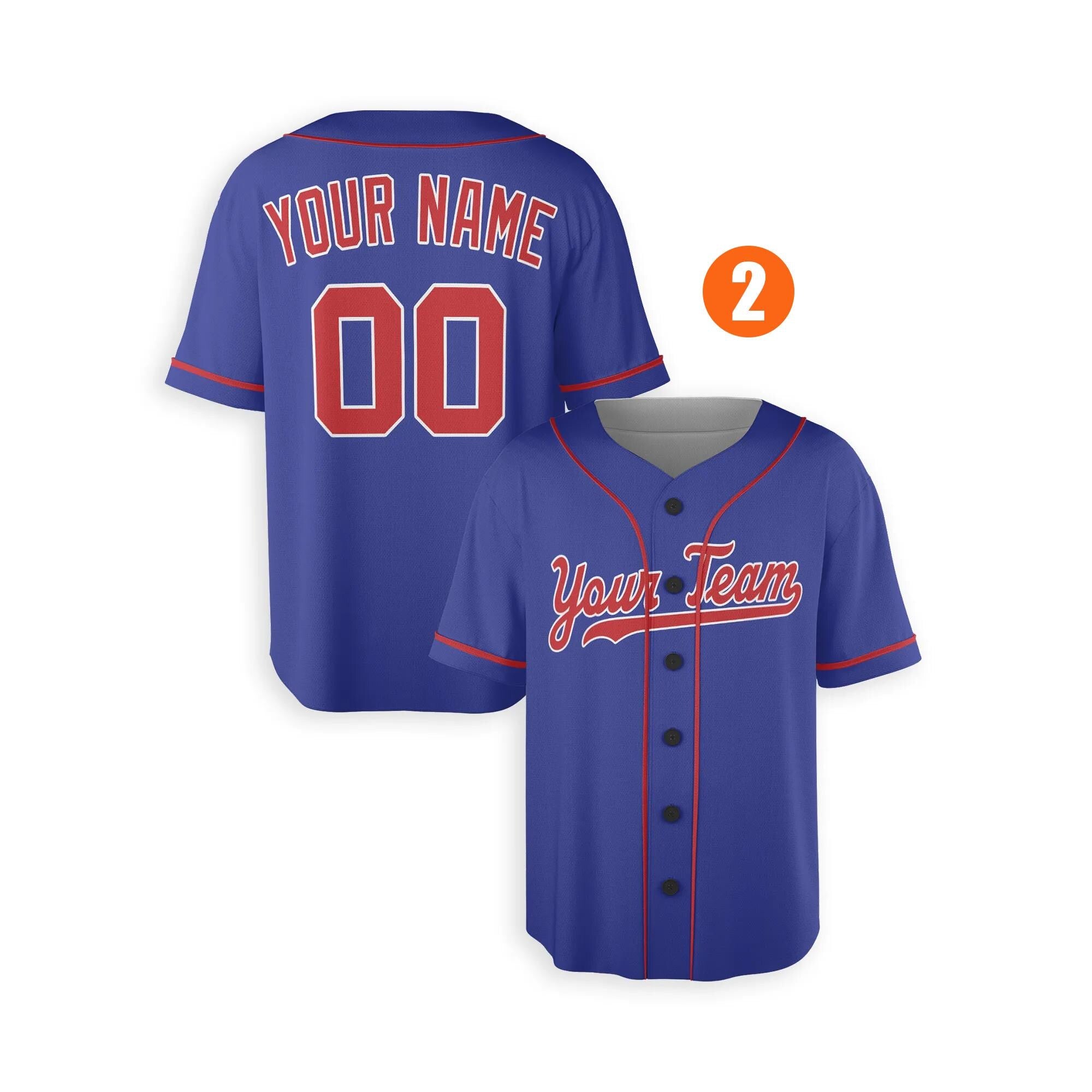 Custom Chicago Cubs Jersey Fan Made, Infant, Toddler, Youth & Adult Piping 2