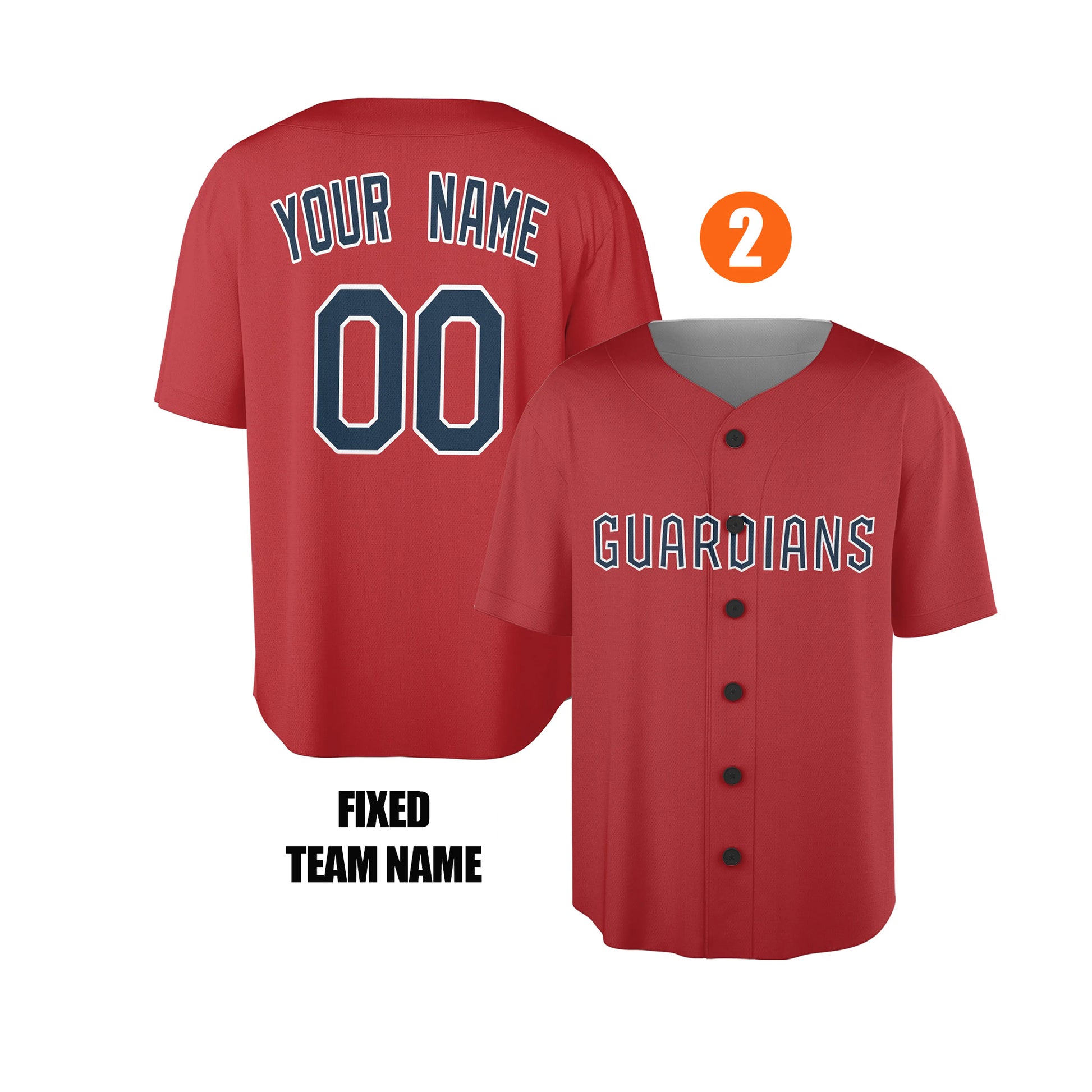 Custom Cleveland Guardians Jersey Fan Made, Infant, Toddler, Youth & Adult No Piping 2