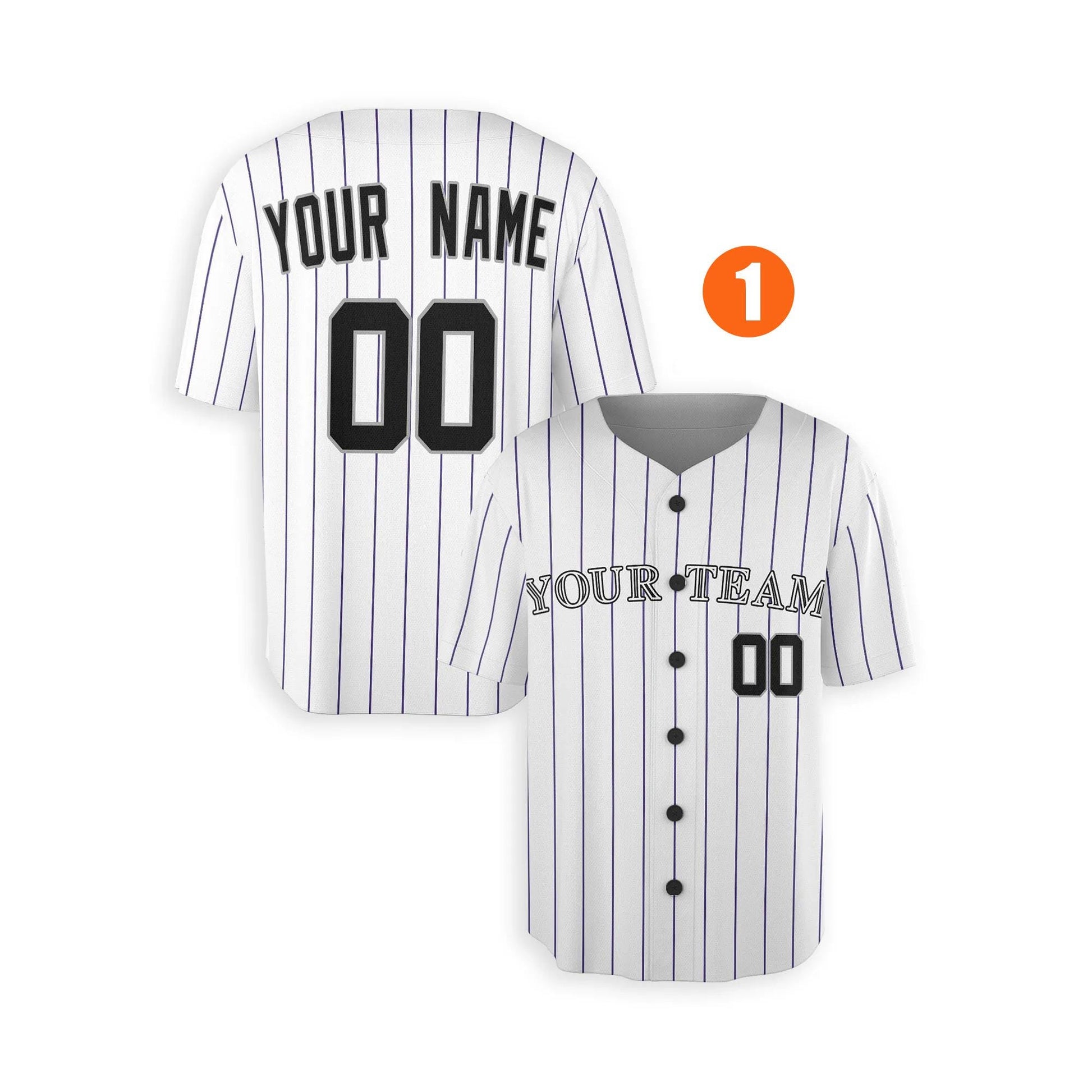 Custom Colorado Rockies Jersey Fan Made, Infant, Toddler, Youth & Adult No Piping Color 1