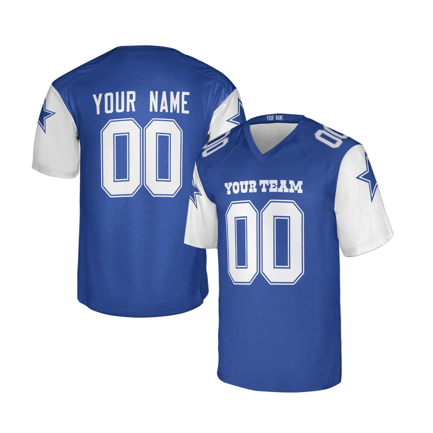 Custom Dallas Cowboys Jersey – Team Name, Name & Number – Fan Made Color 2