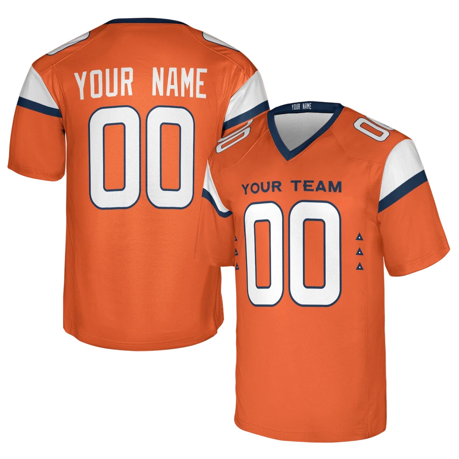 Custom Denver Broncos Jersey – Team Name, Name & Number – Fan Made Color 3