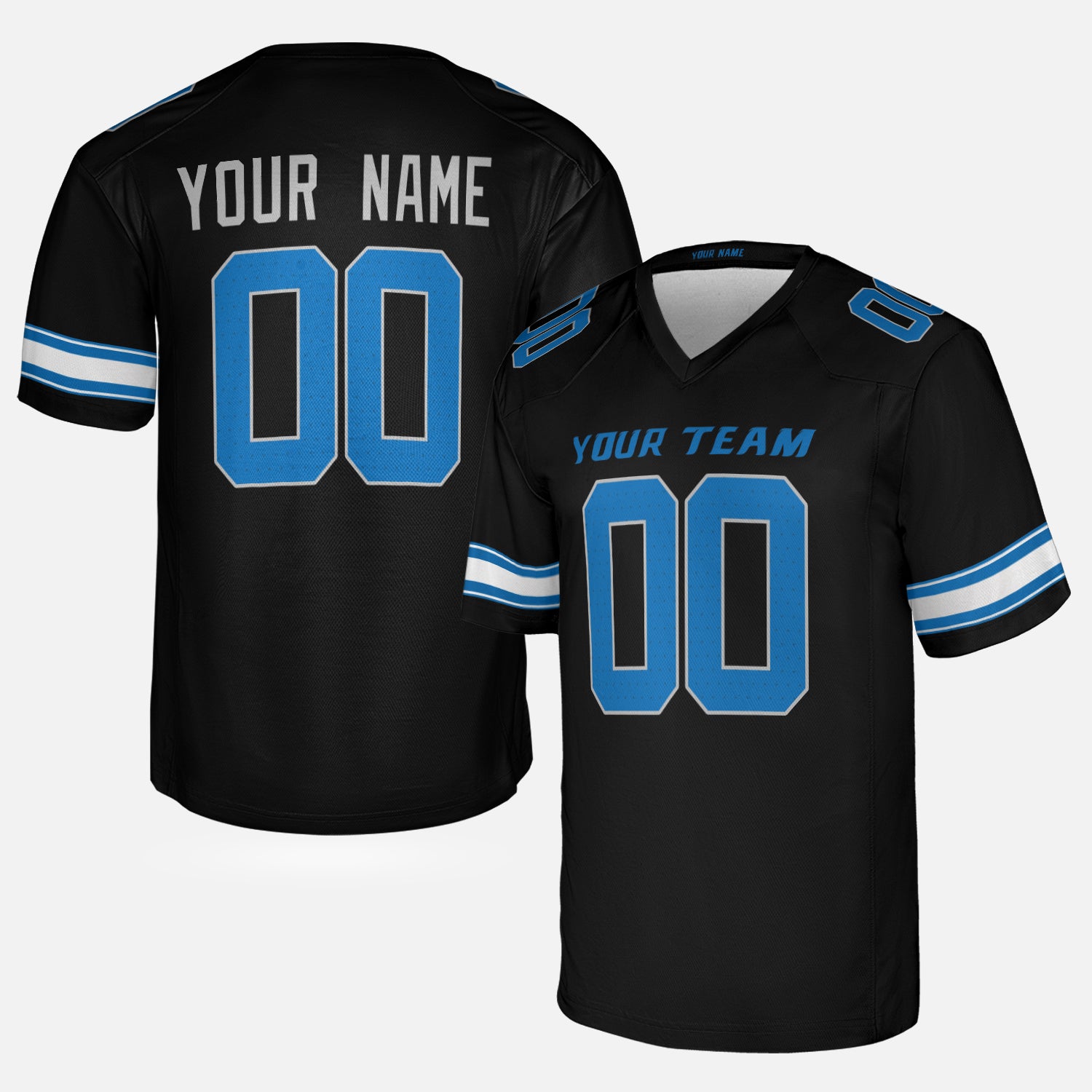 Custom Detroit Lions Jersey – Team Name, Name & Number – Fan Made Color 2