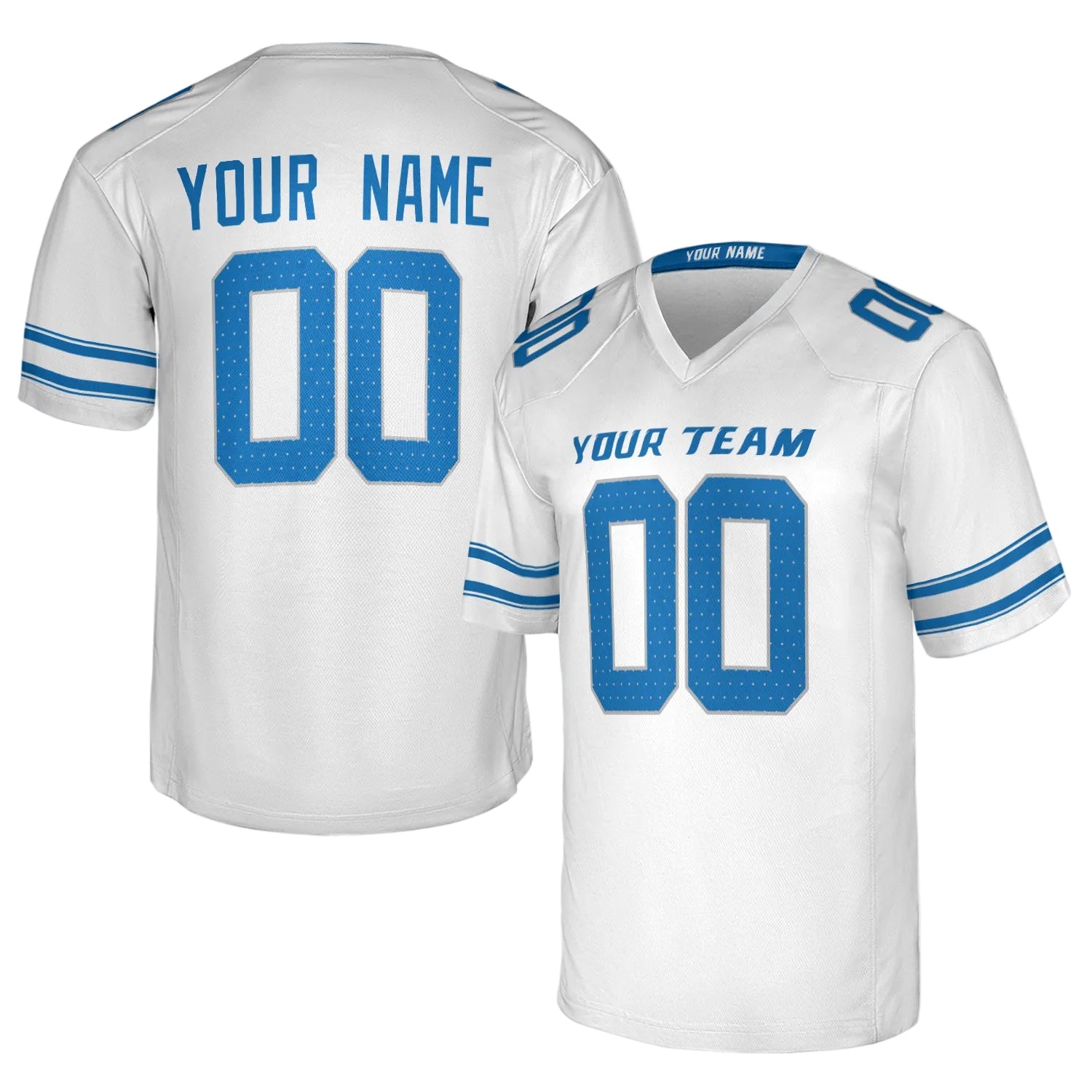 Custom Detroit Lions Jersey – Team Name, Name & Number – Fan Made Color 3