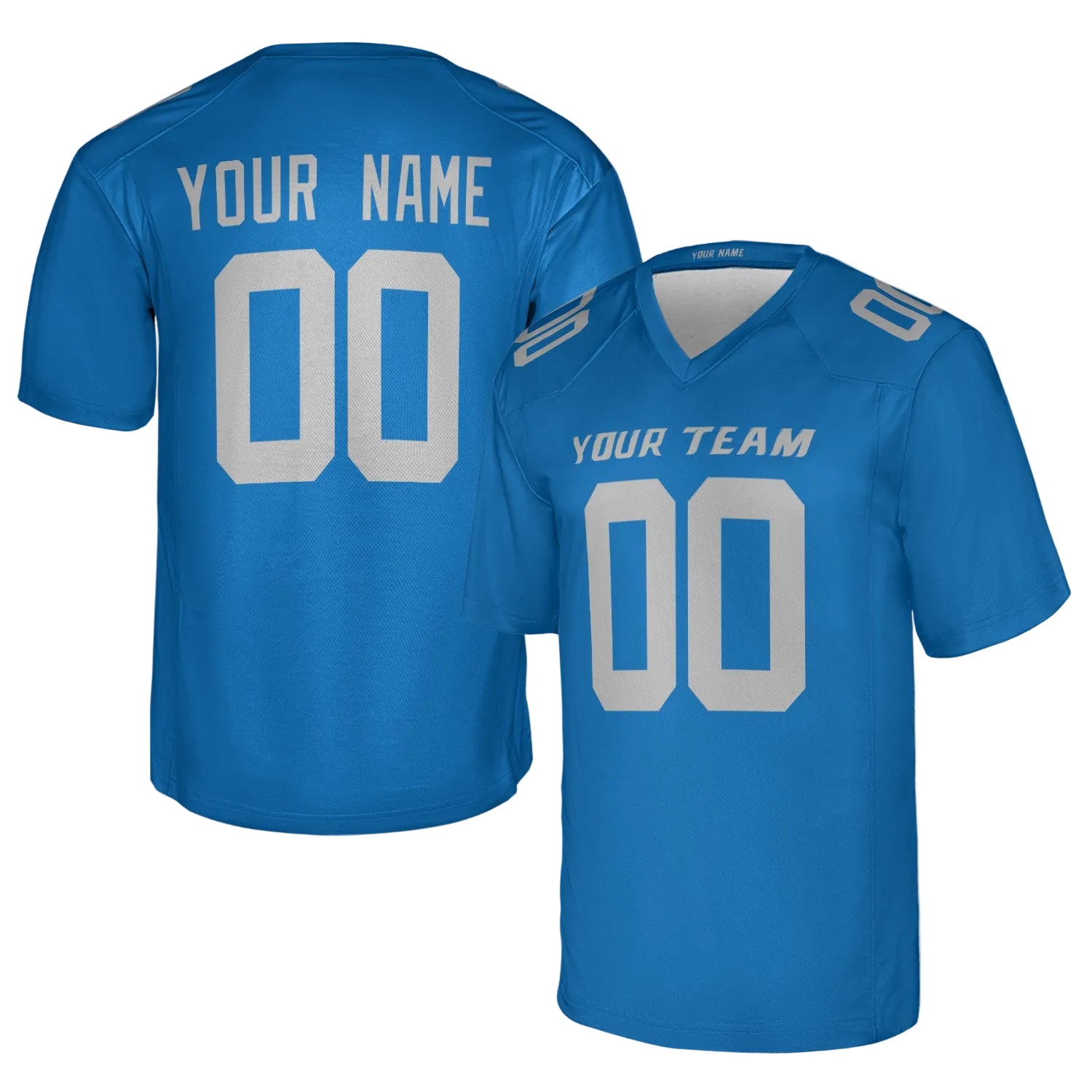 Custom Detroit Lions Jersey – Team Name, Name & Number – Fan Made Color 4
