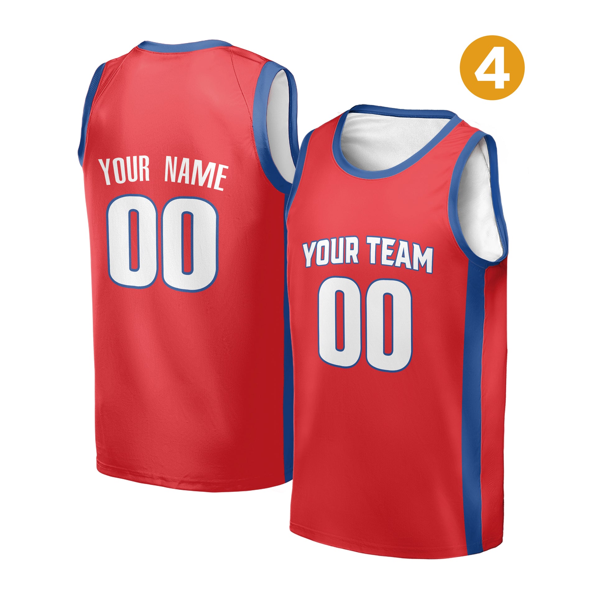 Custom Detroit Pistons Jersey Fan Made, Toddler, Youth & Adult Color 4