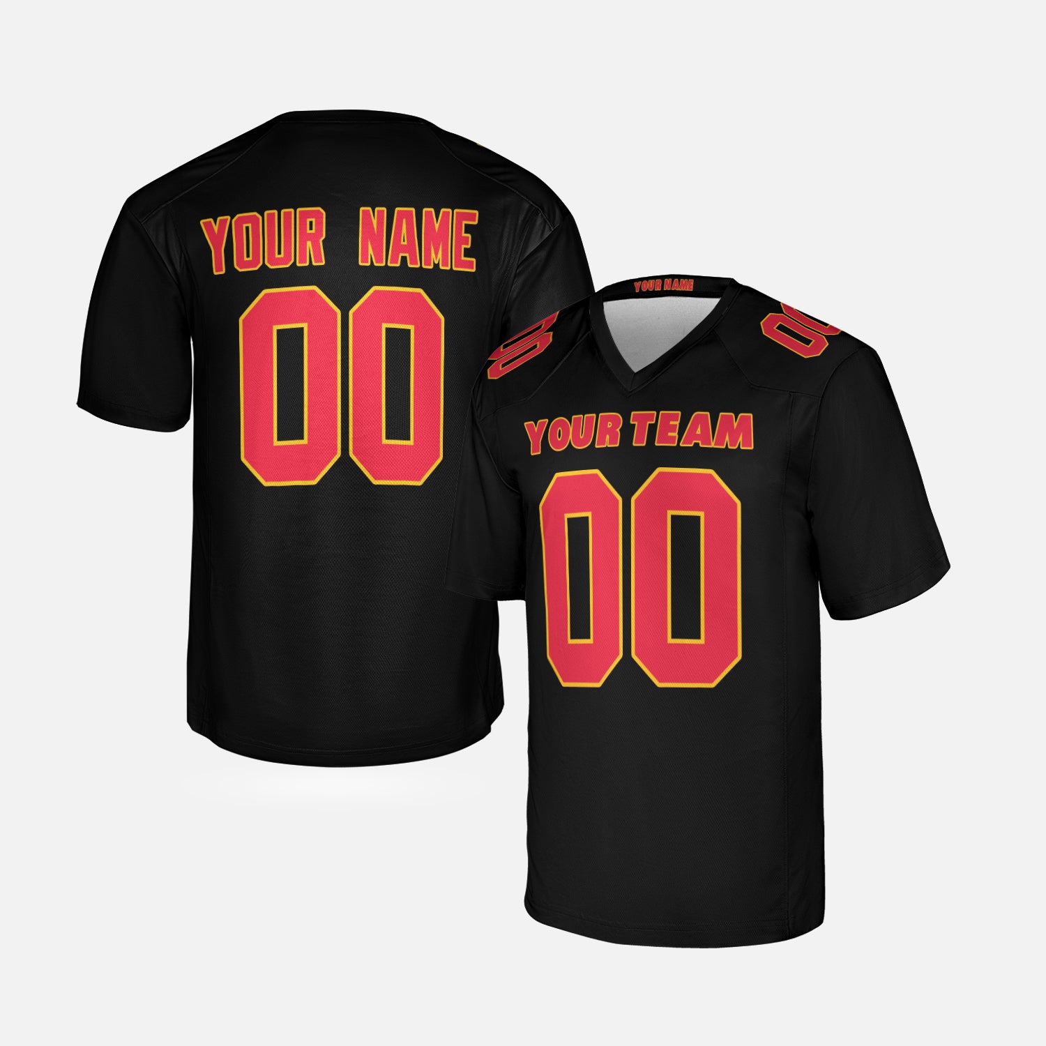 Custom Kansas City Chiefs Jersey – Team Name, Name & Number – Fan Made Color 3