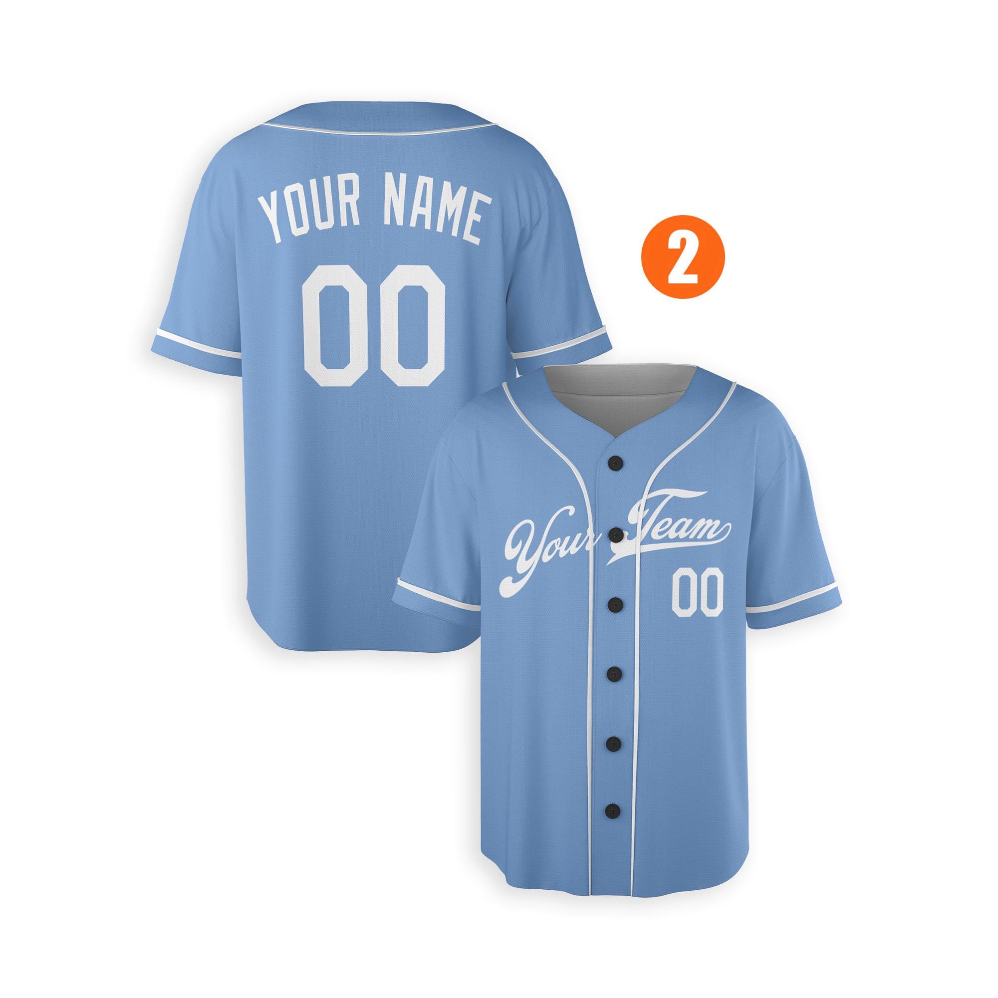 Custom Kansas City Royals Jersey Fan Made, Infant, Toddler, Youth & Adult Piping 2
