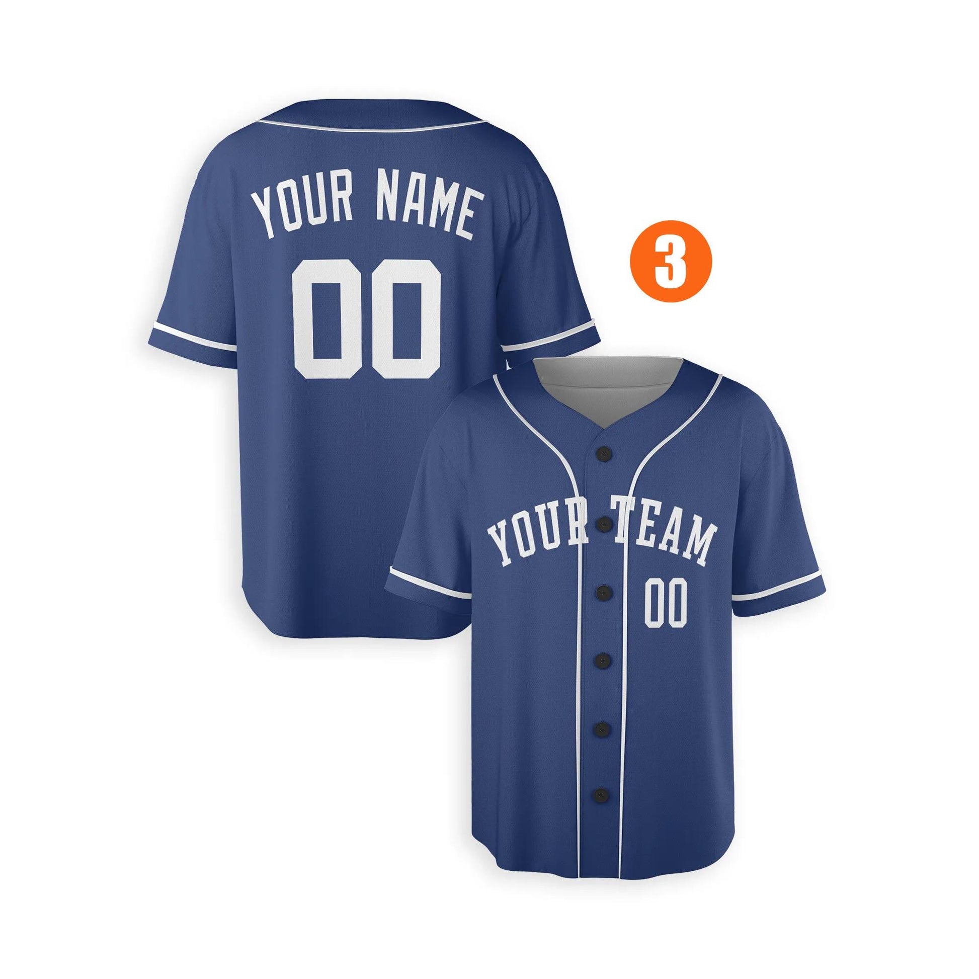 Custom Kansas City Royals Jersey Fan Made, Infant, Toddler, Youth & Adult Piping 3