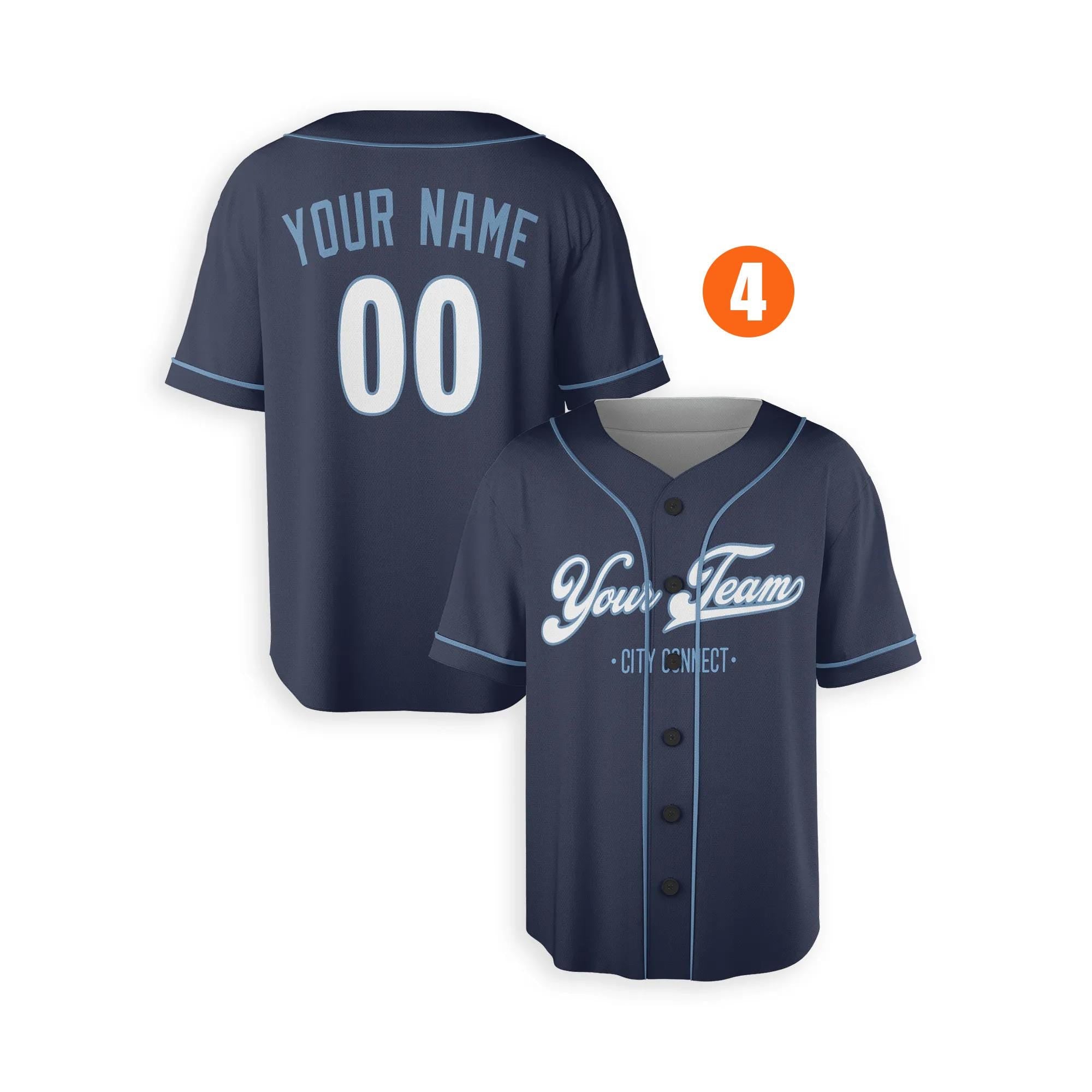 Custom Kansas City Royals Jersey Fan Made, Infant, Toddler, Youth & Adult Piping 4