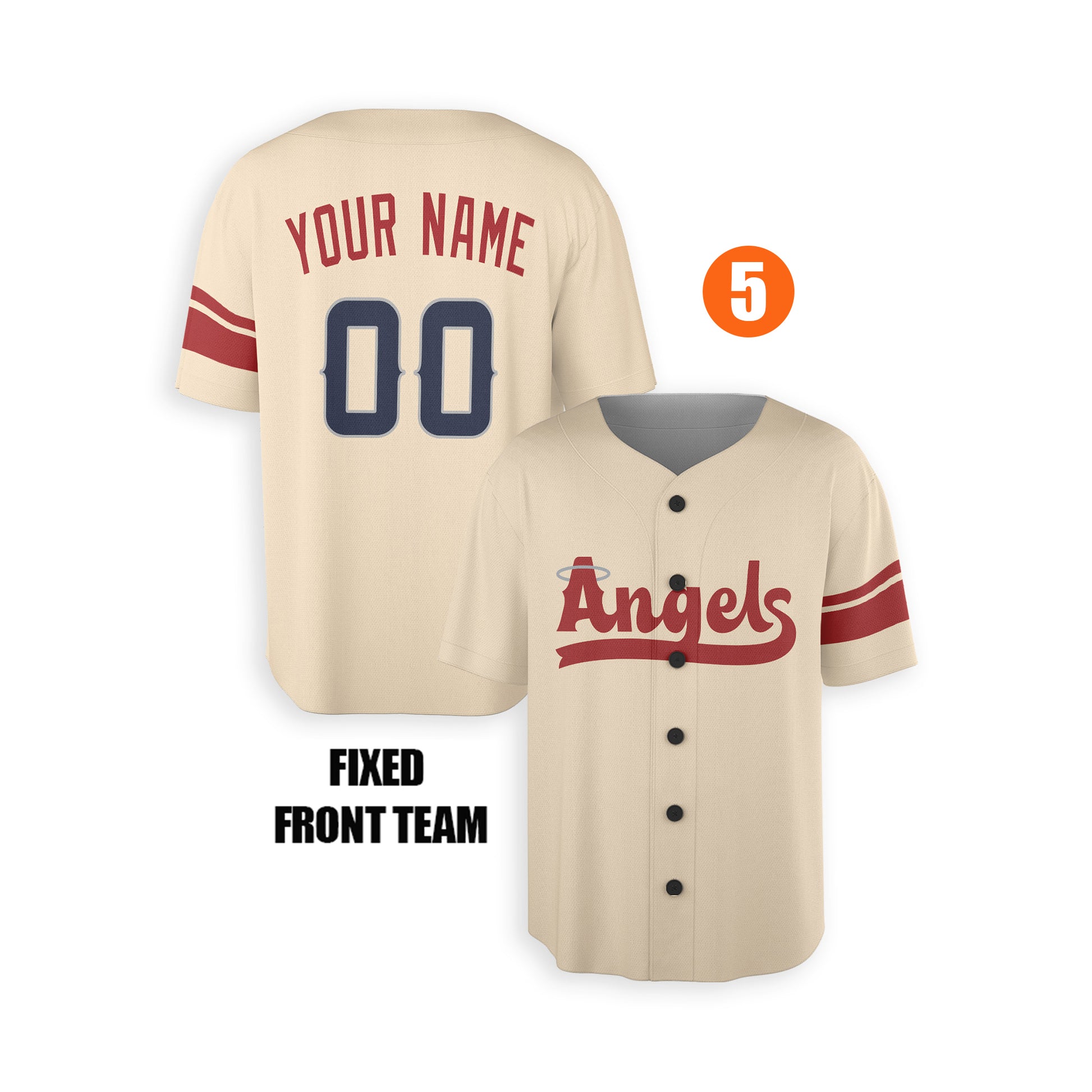 Custom Los Angeles Angels Jersey Fan Made, Infant, Toddler, Youth & Adult No Piping 5
