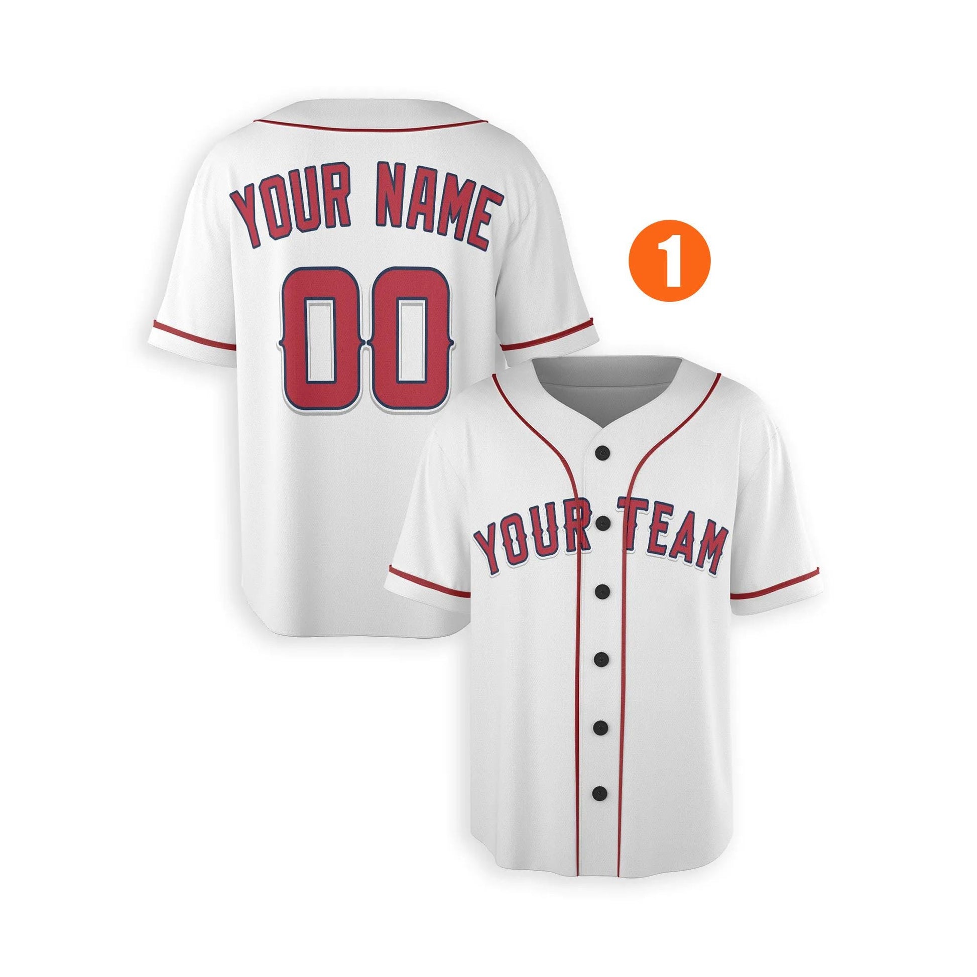 Custom Los Angeles Angels Jersey Fan Made, Infant, Toddler, Youth & Adult Piping 1