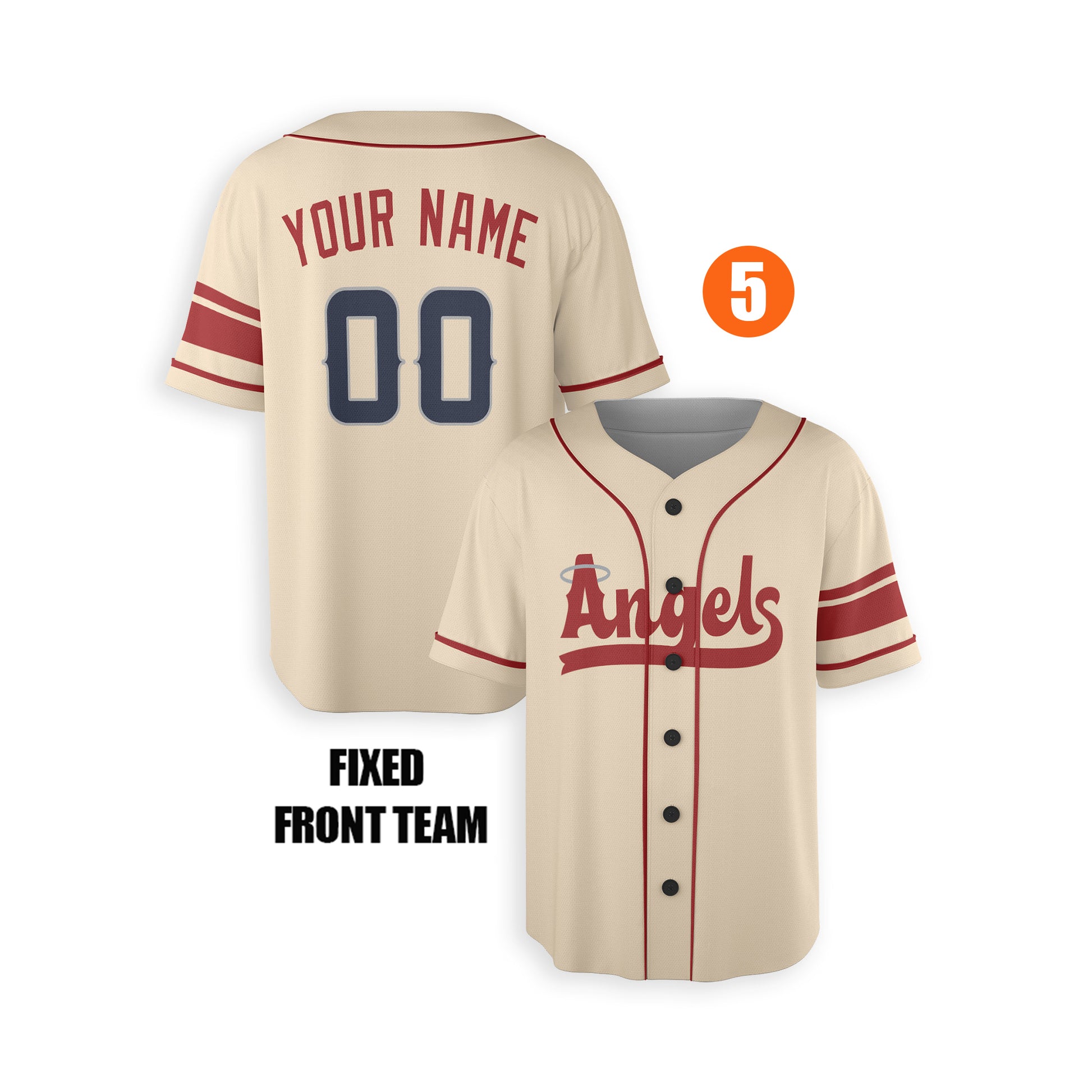 Custom Los Angeles Angels Jersey Fan Made, Infant, Toddler, Youth & Adult Piping 5