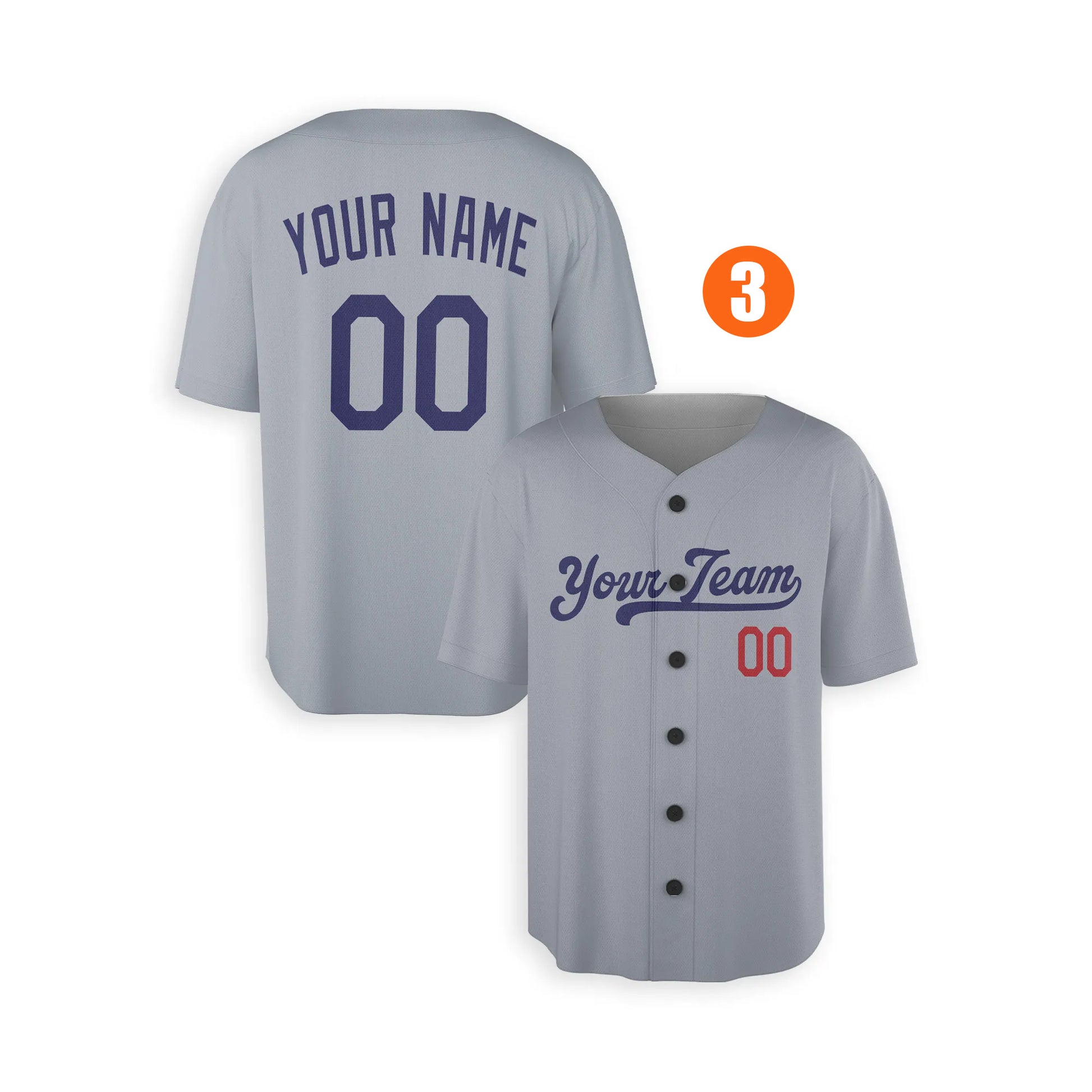 Custom Los Angeles Dodgers Jersey Fan Made, Infant, Toddler, Youth & Adult No Piping 3