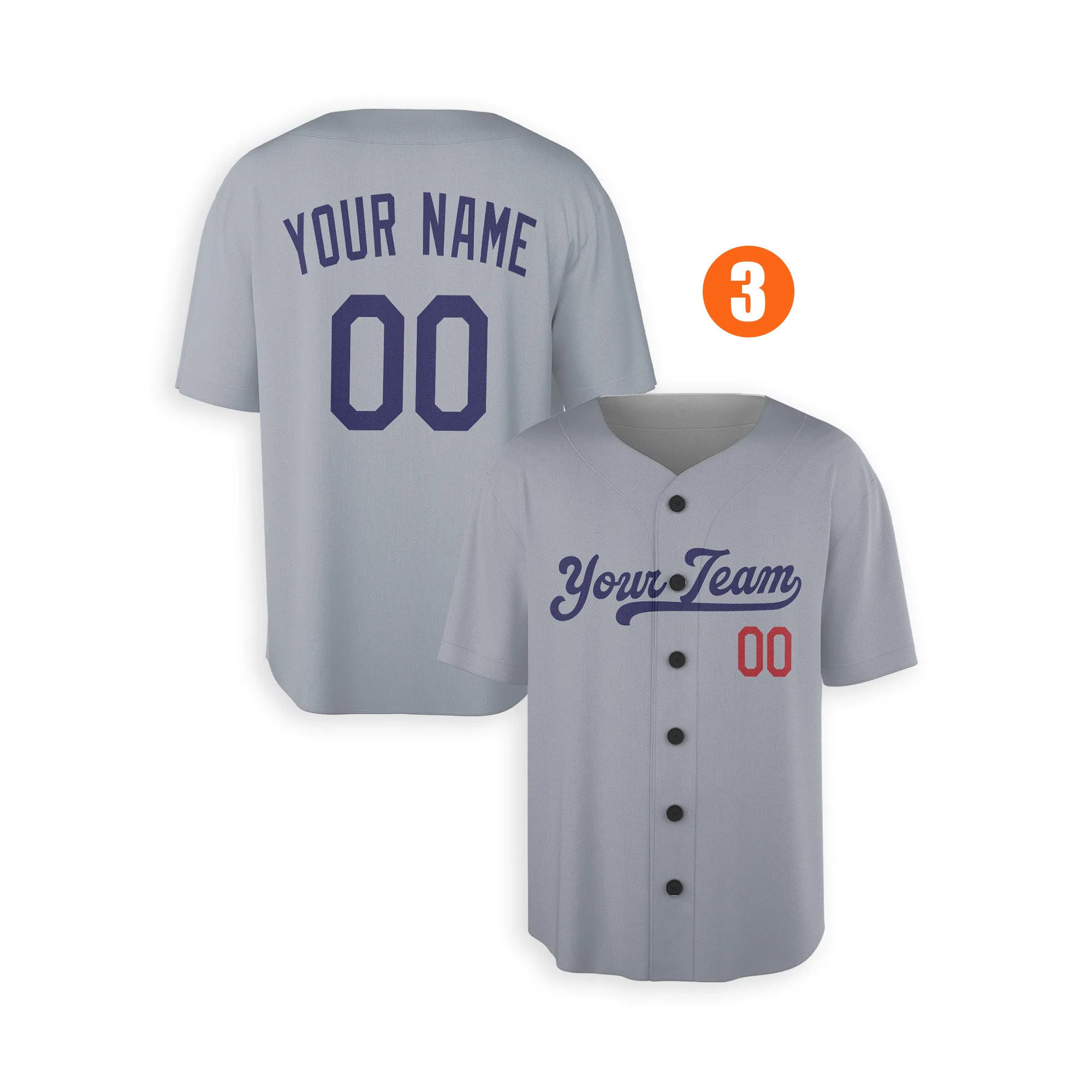 Custom Los Angeles Dodgers Jersey Fan Made, Infant, Toddler, Youth & Adult No Piping 3