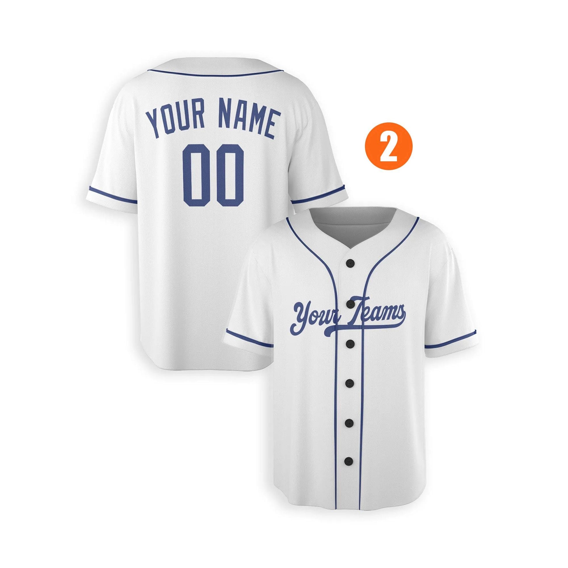 Custom Los Angeles Dodgers Jersey Fan Made, Infant, Toddler, Youth & Adult Piping 2