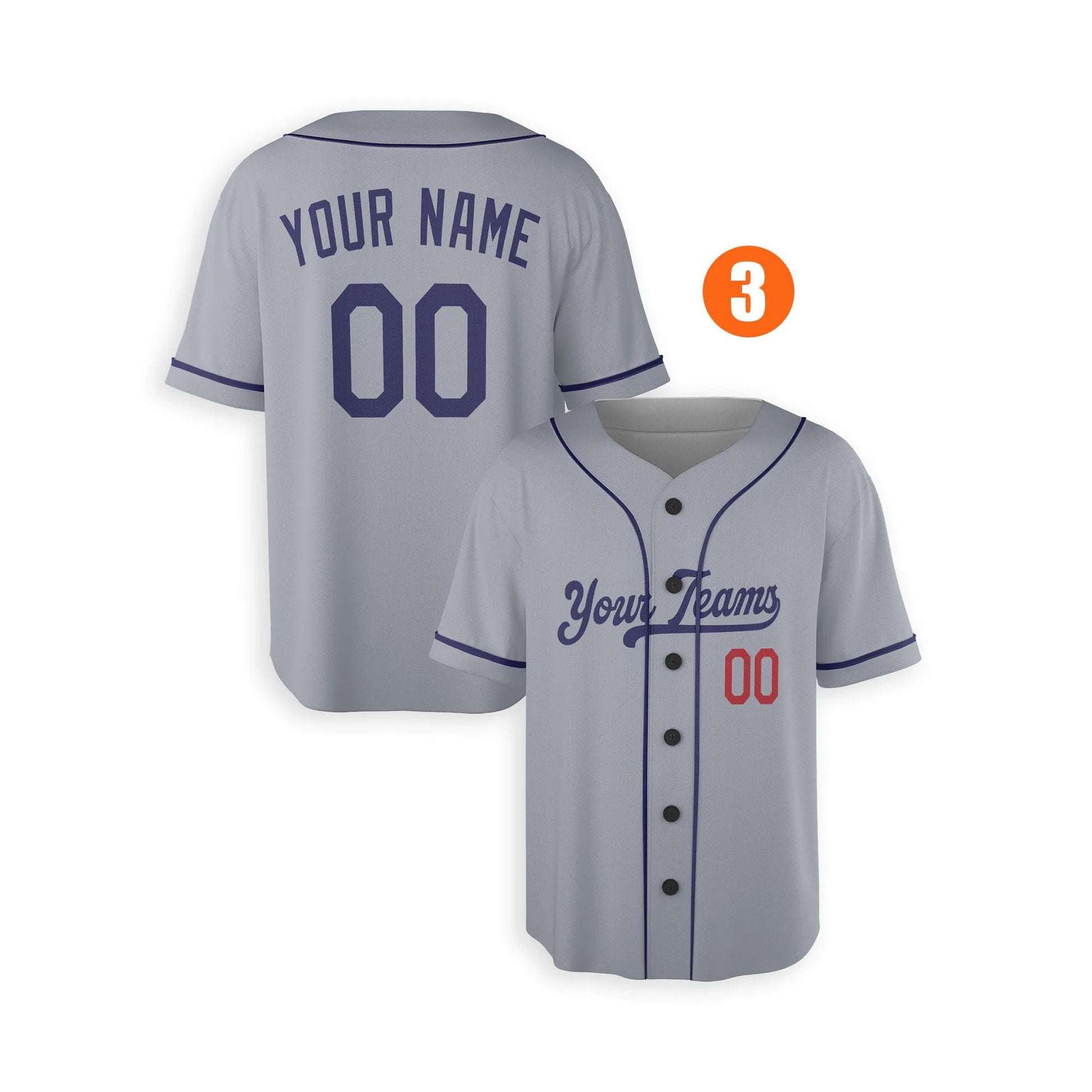 Custom Los Angeles Dodgers Jersey Fan Made, Infant, Toddler, Youth & Adult Piping 3