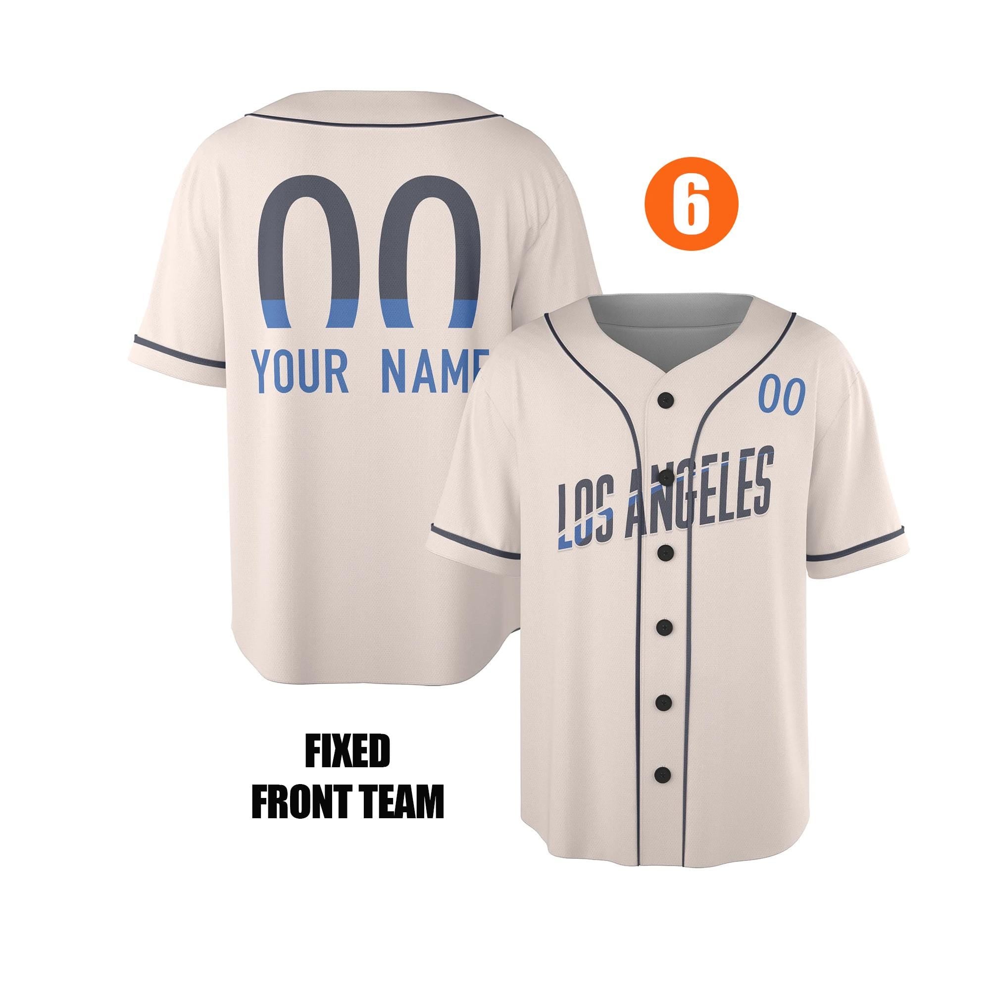 Custom Los Angeles Dodgers Jersey Fan Made, Infant, Toddler, Youth & Adult Piping 6