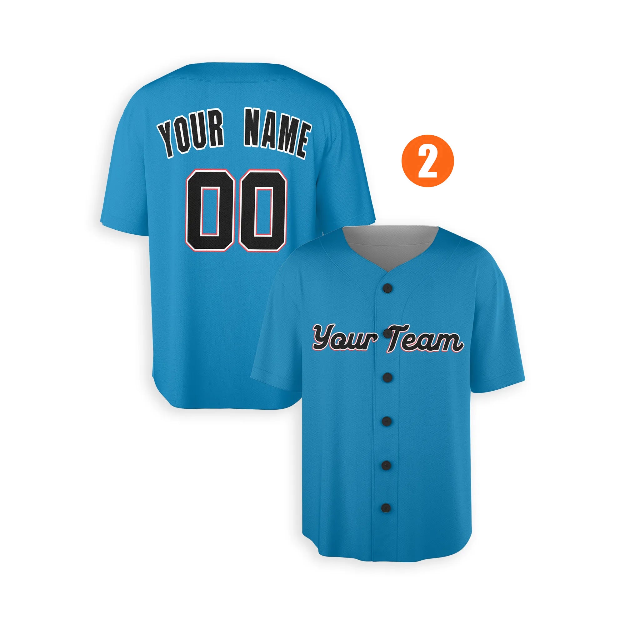 Custom Miami Marlins Jersey Fan Made, Infant, Toddler, Youth & Adult No Piping 2