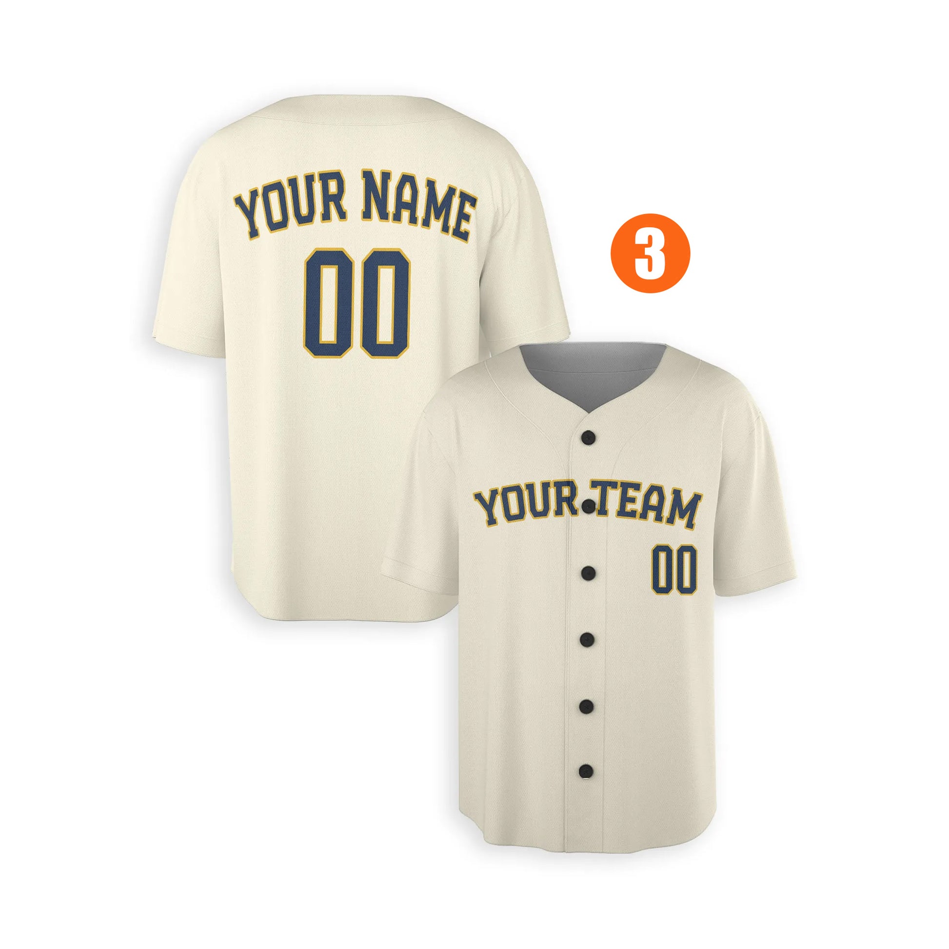 Custom Milwaukee Brewers Jersey Fan Made, Infant, Toddler, Youth & Adult No Piping 3