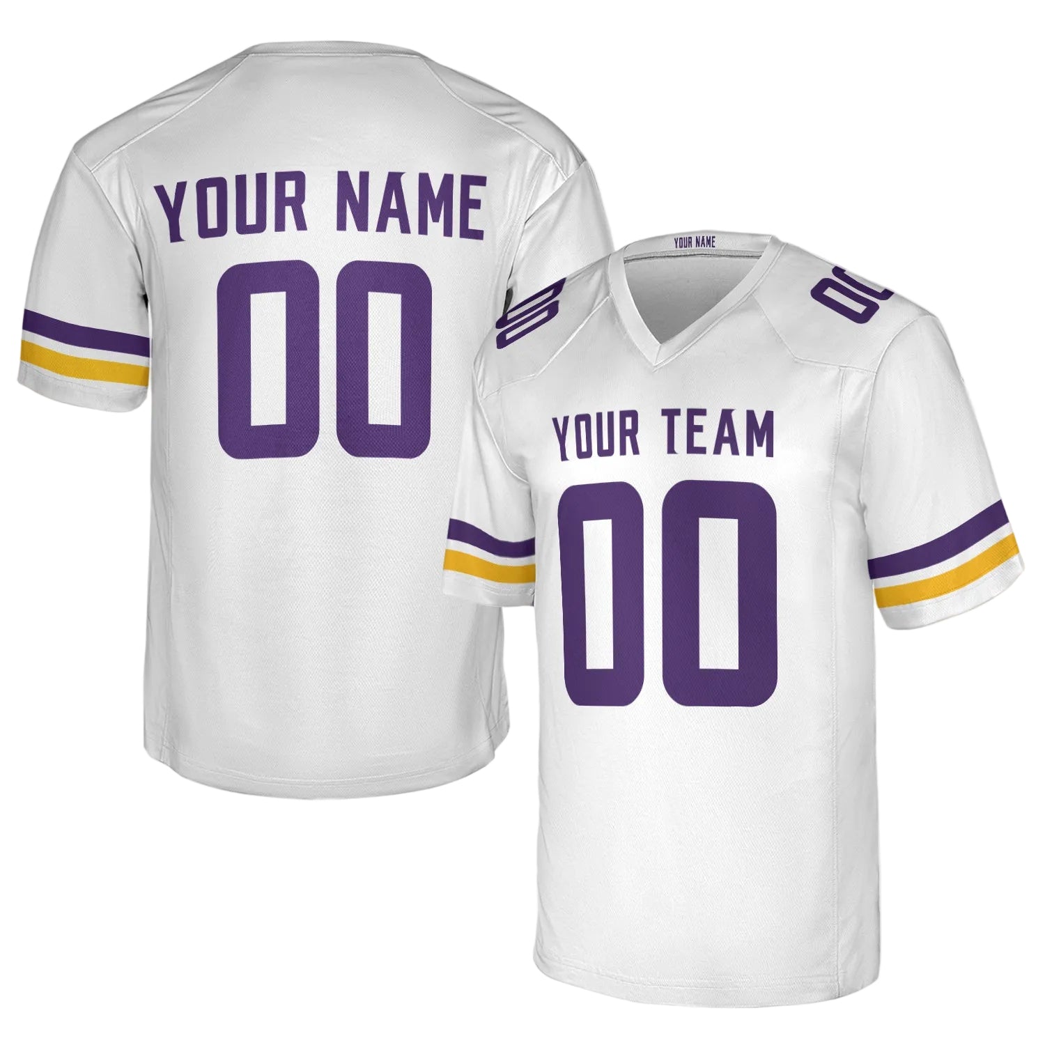 Custom Minnesota Vikings Jersey – Team Name, Name & Number – Fan Made Color 3