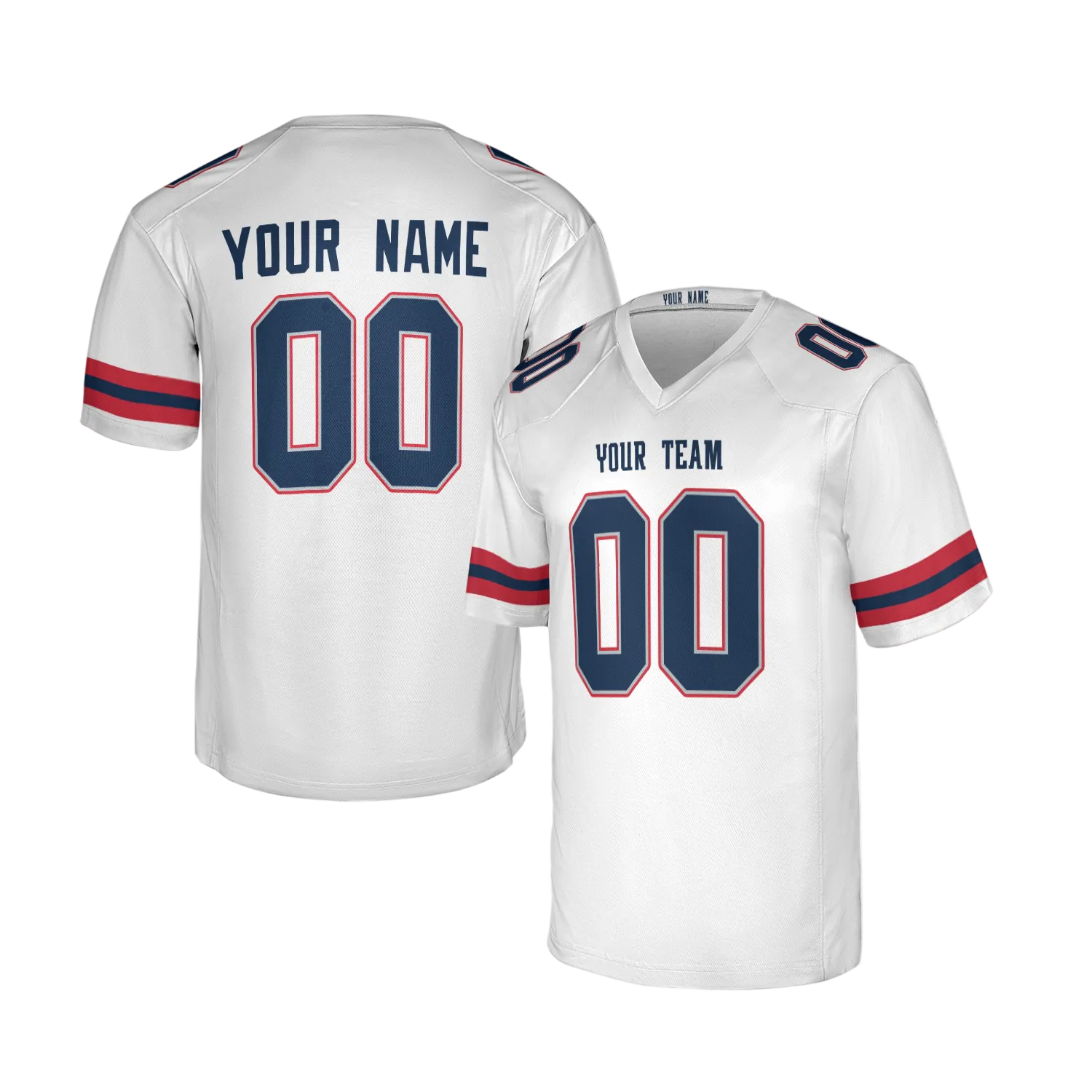 Custom New England Patriots Jersey – Team Name, Name & Number – Fan Made Color 4