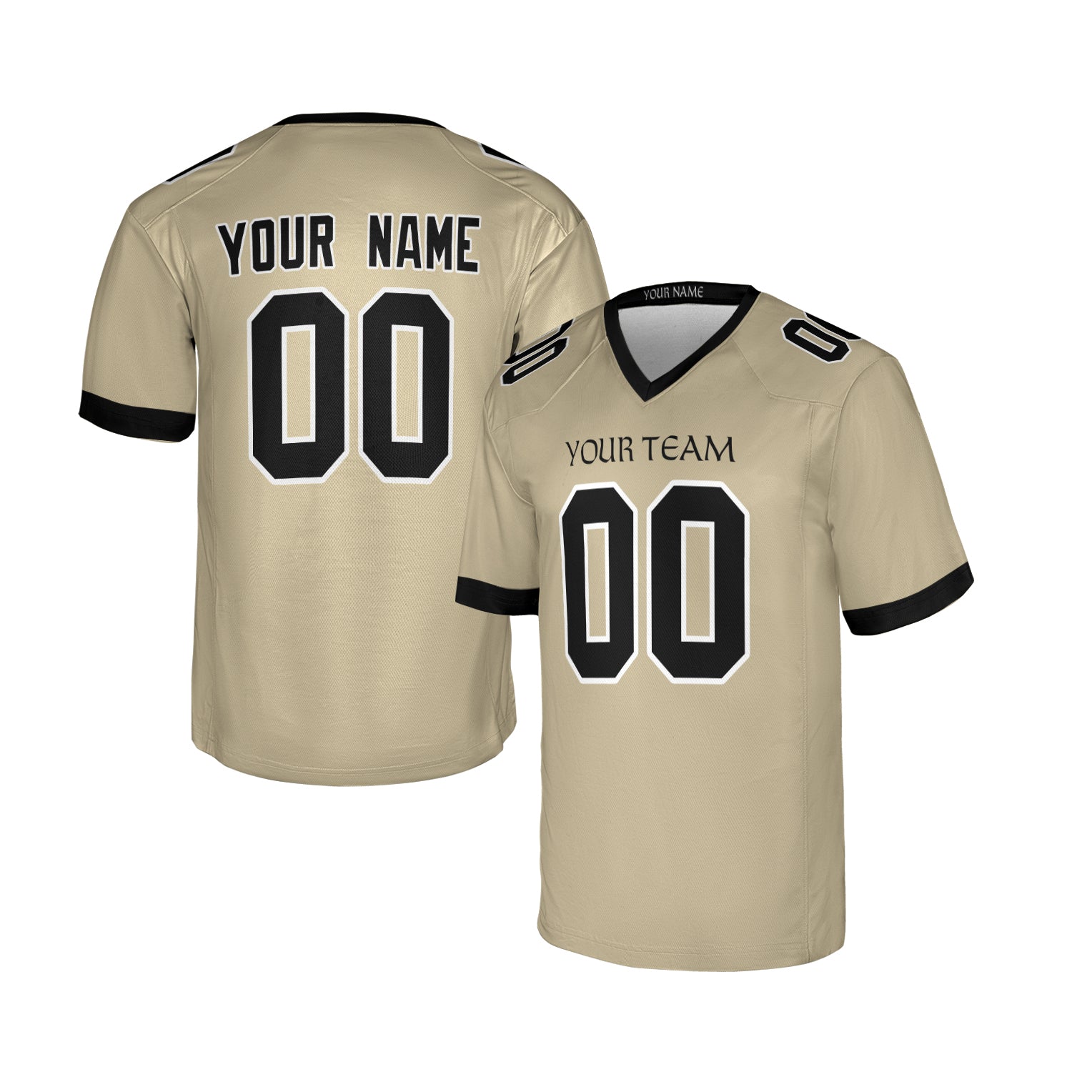 Custom New Orleans Saints Jersey – Team Name, Name & Number – Fan Made Color 1
