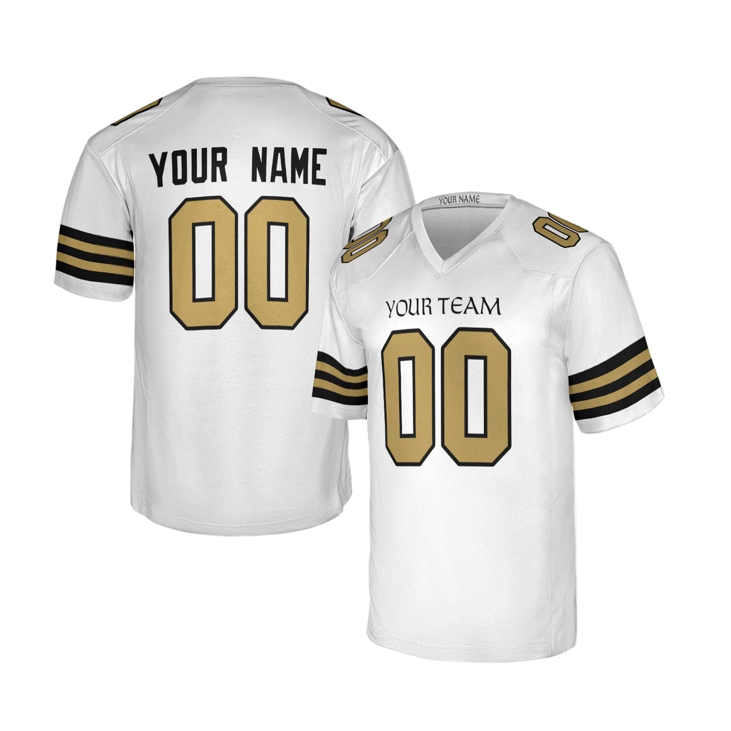 Custom New Orleans Saints Jersey – Team Name, Name & Number – Fan Made Color 3
