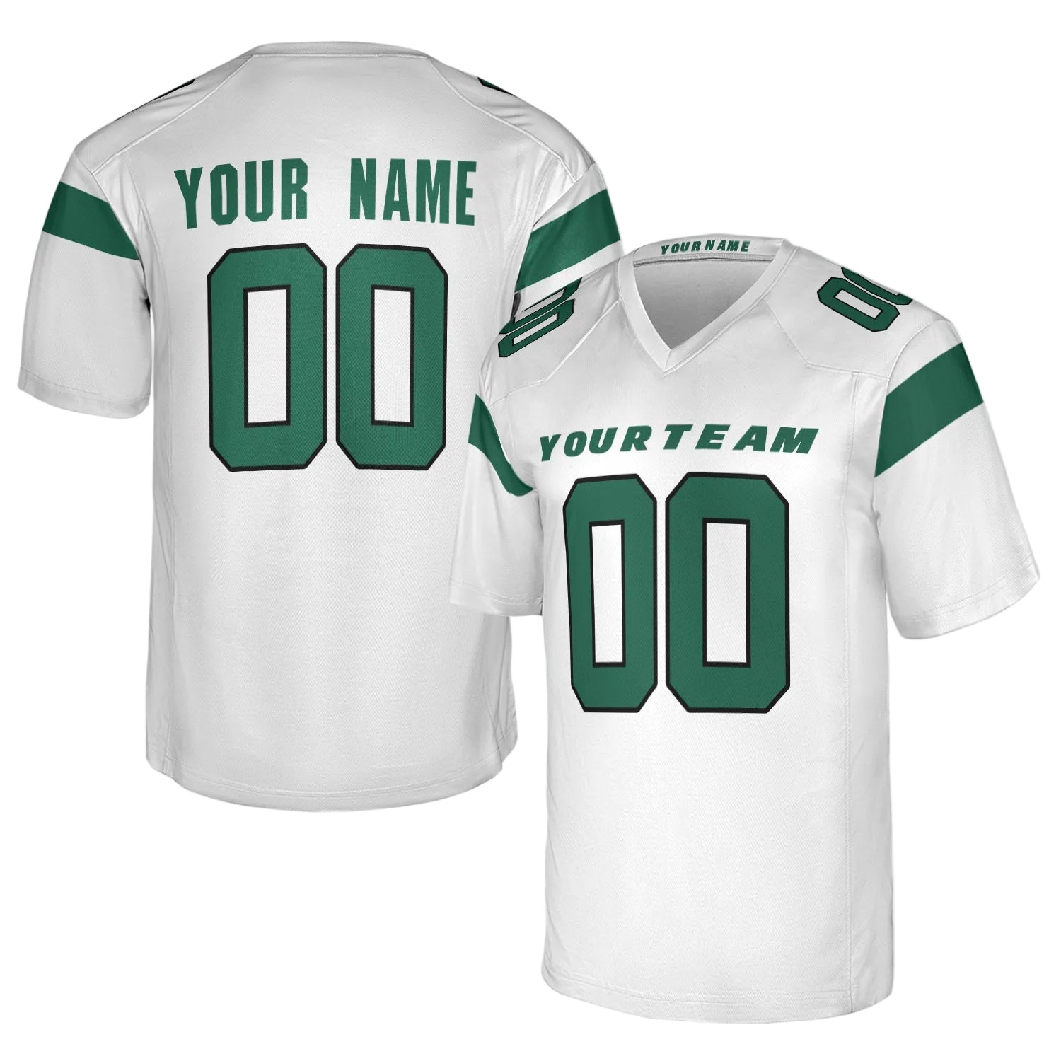 Custom New York Jets Jersey – Team Name, Name & Number – Fan Made Color 2