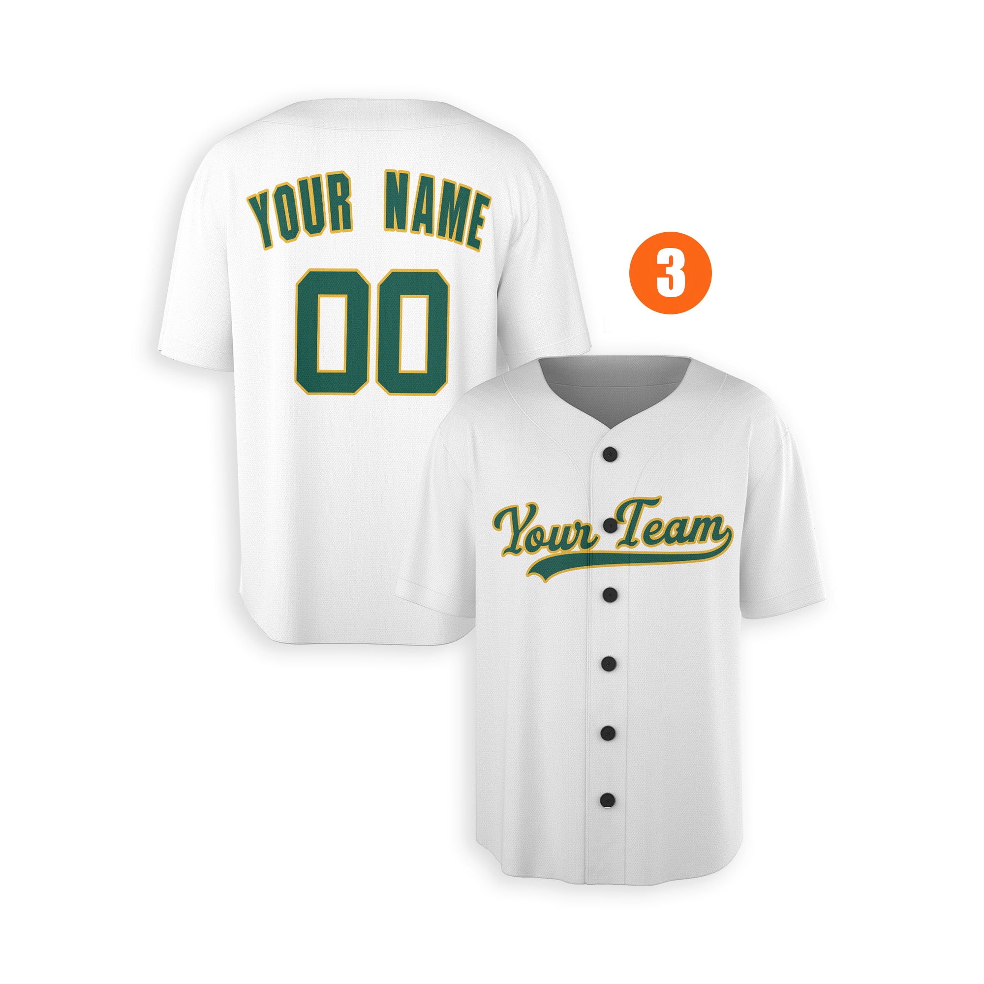 Custom Oakland Athletics Jersey Fan Made, Infant, Toddler, Youth & Adult No Piping 3