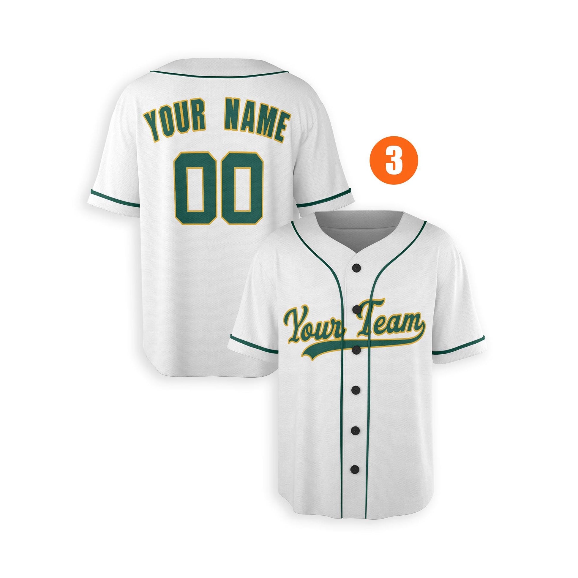 Custom Oakland Athletics Jersey Fan Made, Infant, Toddler, Youth & Adult Piping 3