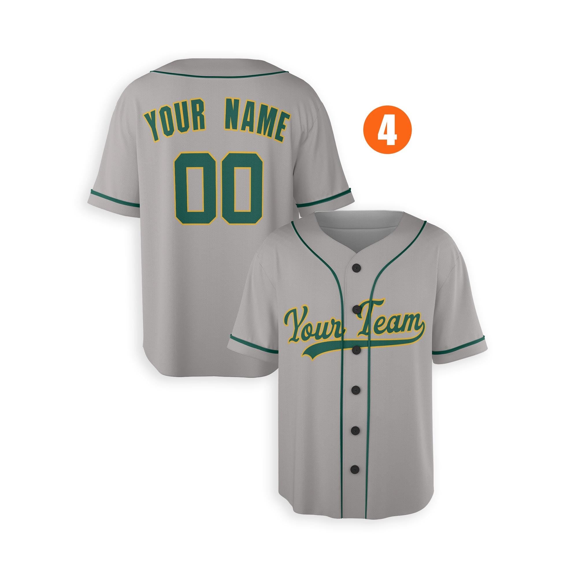 Custom Oakland Athletics Jersey Fan Made, Infant, Toddler, Youth & Adult Piping 4