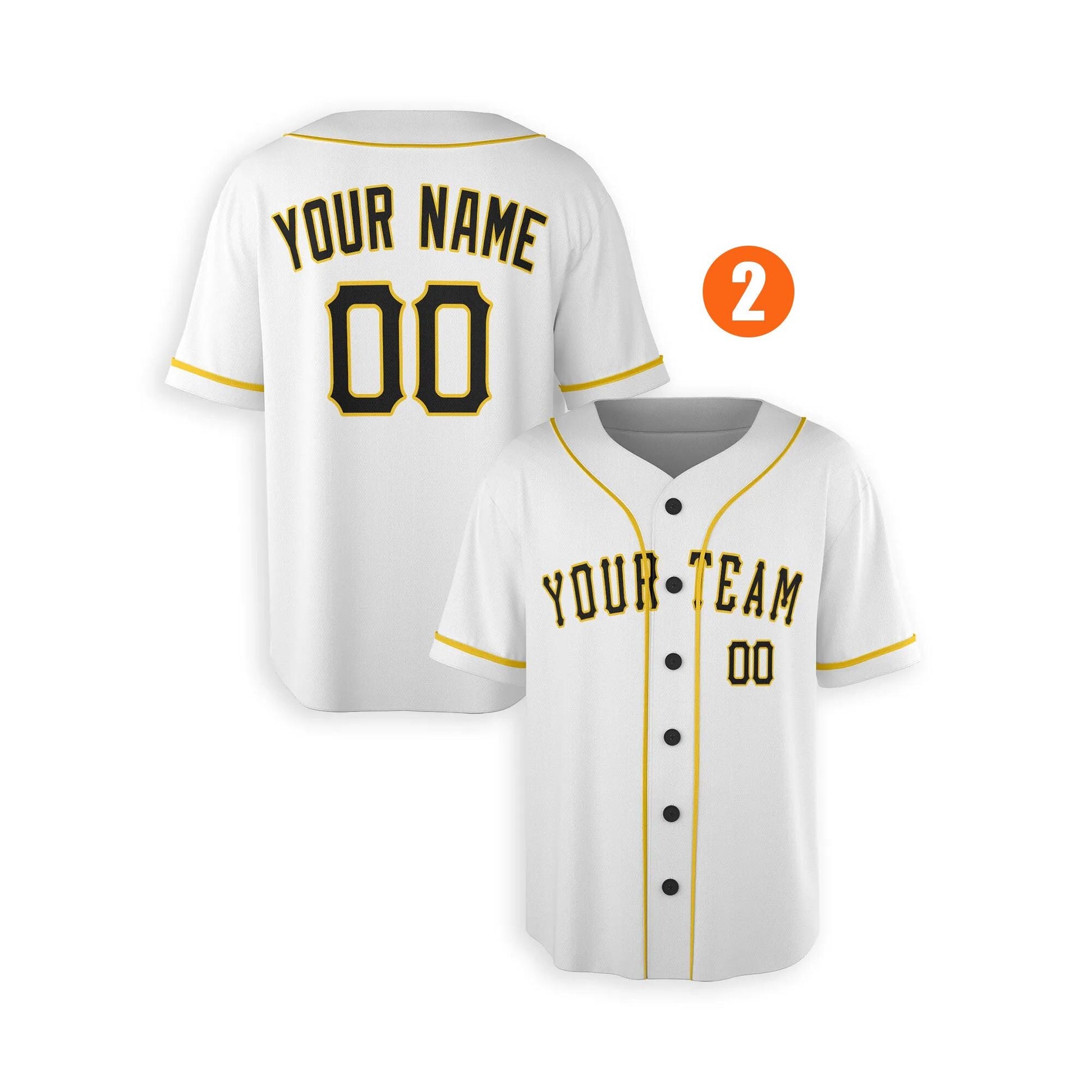 Custom Pittsburgh Pirates Jersey Fan Made, Infant, Toddler, Youth & Adult Piping 2