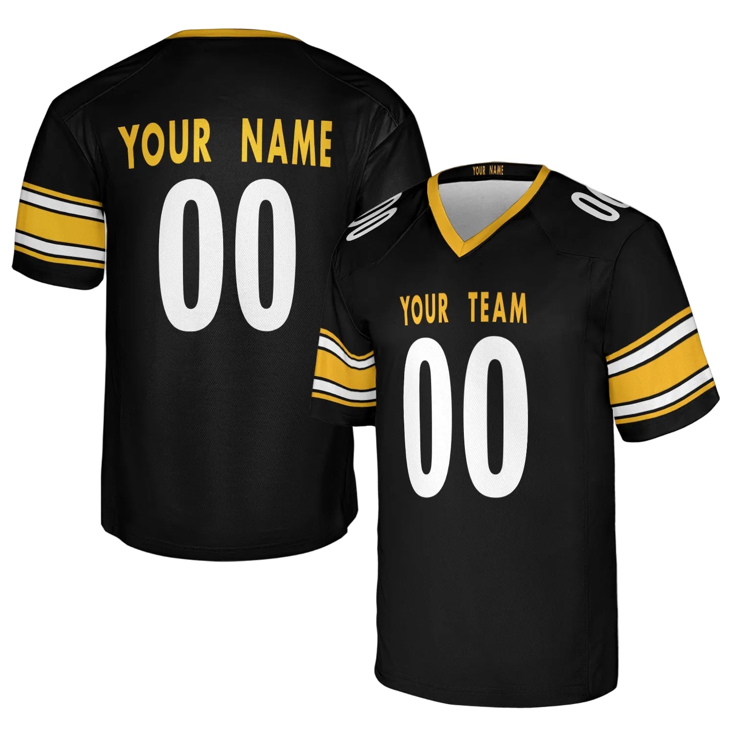 Custom Pittsburgh Steelers Jersey – Team Name, Name & Number – Fan Made Color 2