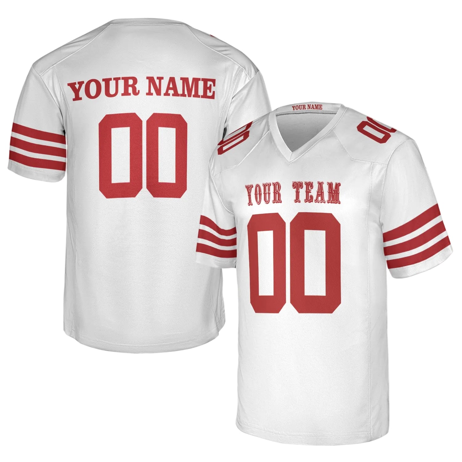 Custom San Francisco 49ers Jersey – Team Name, Name & Number – Fan Made Color 3