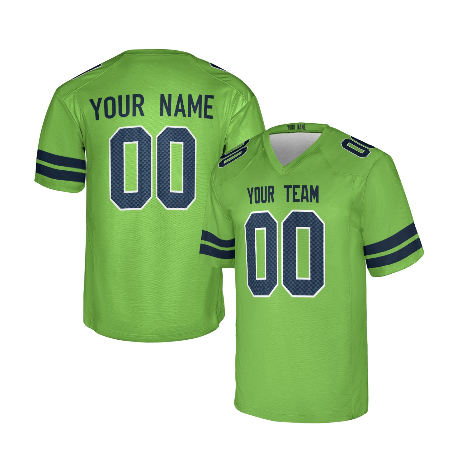 Custom Seattle Seahawks Jersey – Team Name, Name & Number – Fan Made Color 5