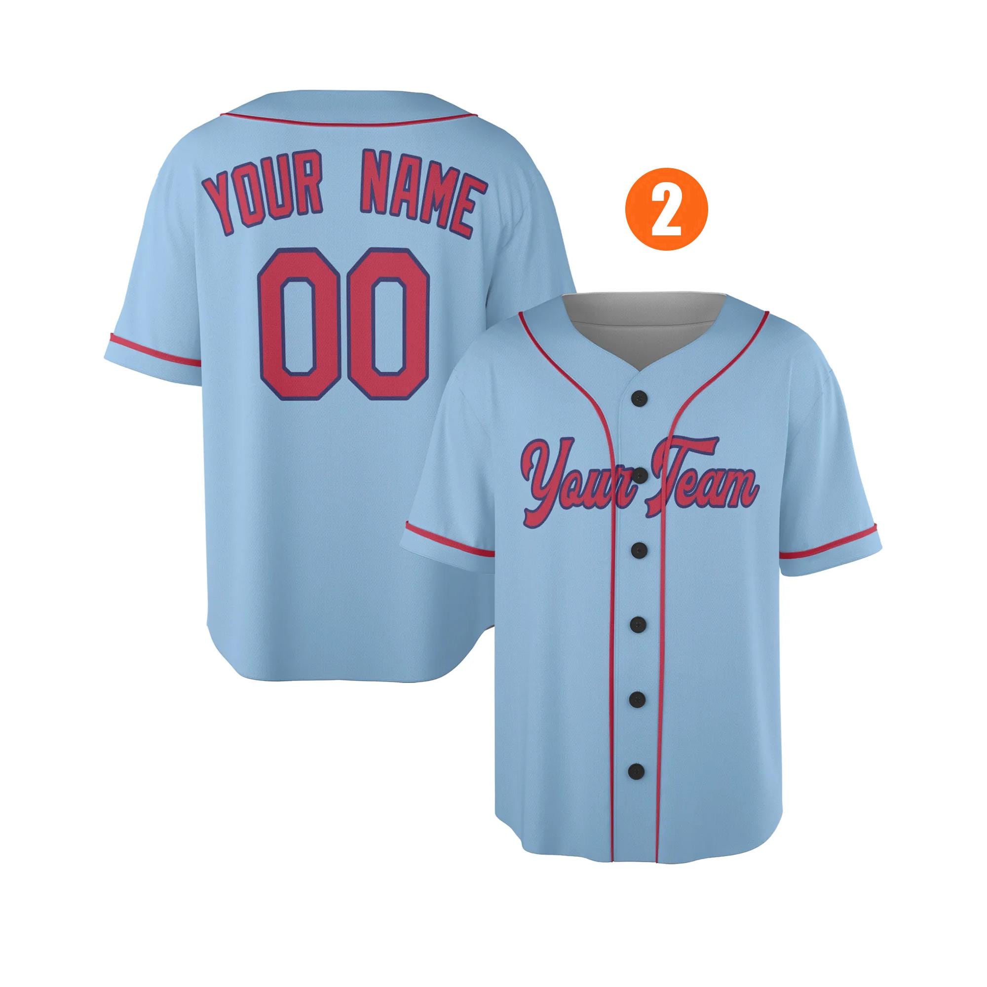 Custom St. Louis Cardinals Jersey Fan Made, Infant, Toddler, Youth & Adult Piping 2