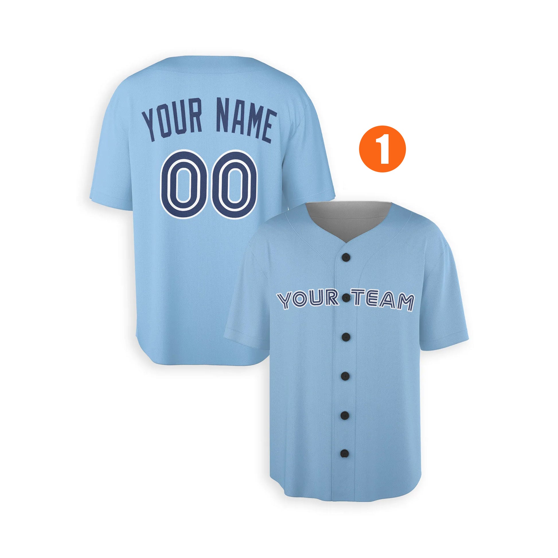 Custom Toronto Blue Jays Jersey Fan Made, Infant, Toddler, Youth & Adult No Piping 1