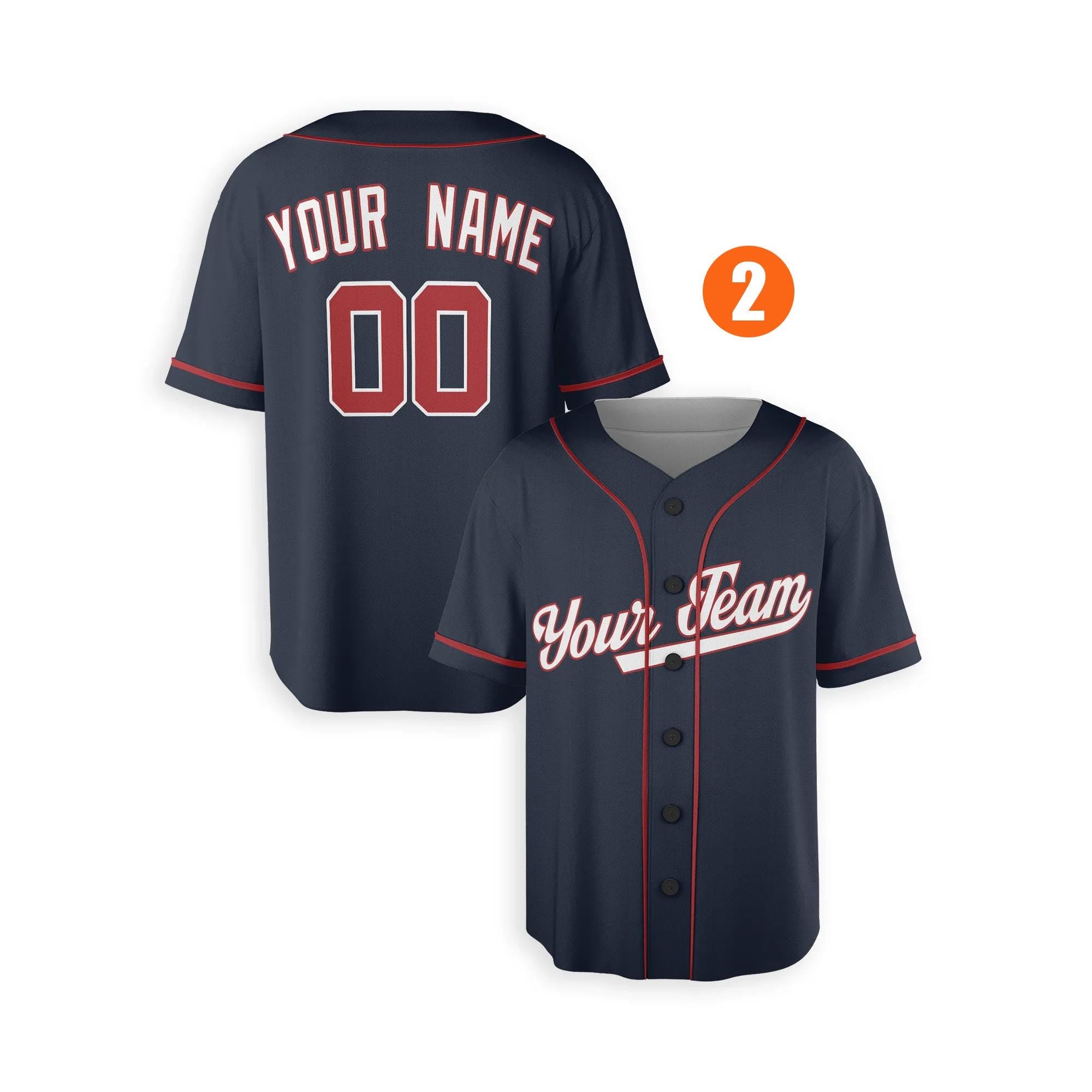 Custom Washington Nationals Jersey Fan Made, Infant, Toddler, Youth & Adult Piping 2
